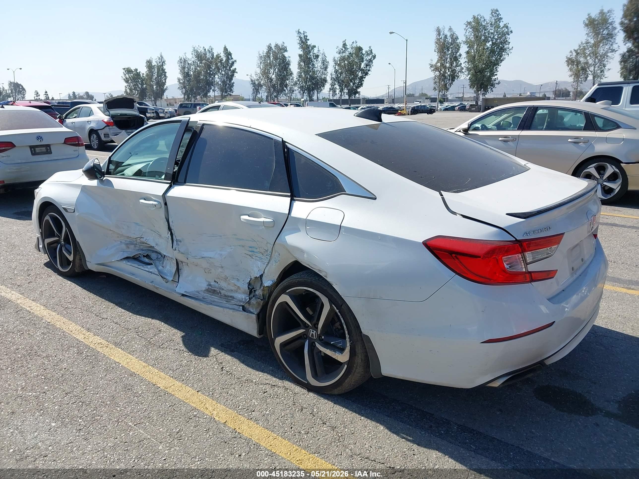 2021 Honda Accord Sport White vin: 1HGCV1F32MA046940