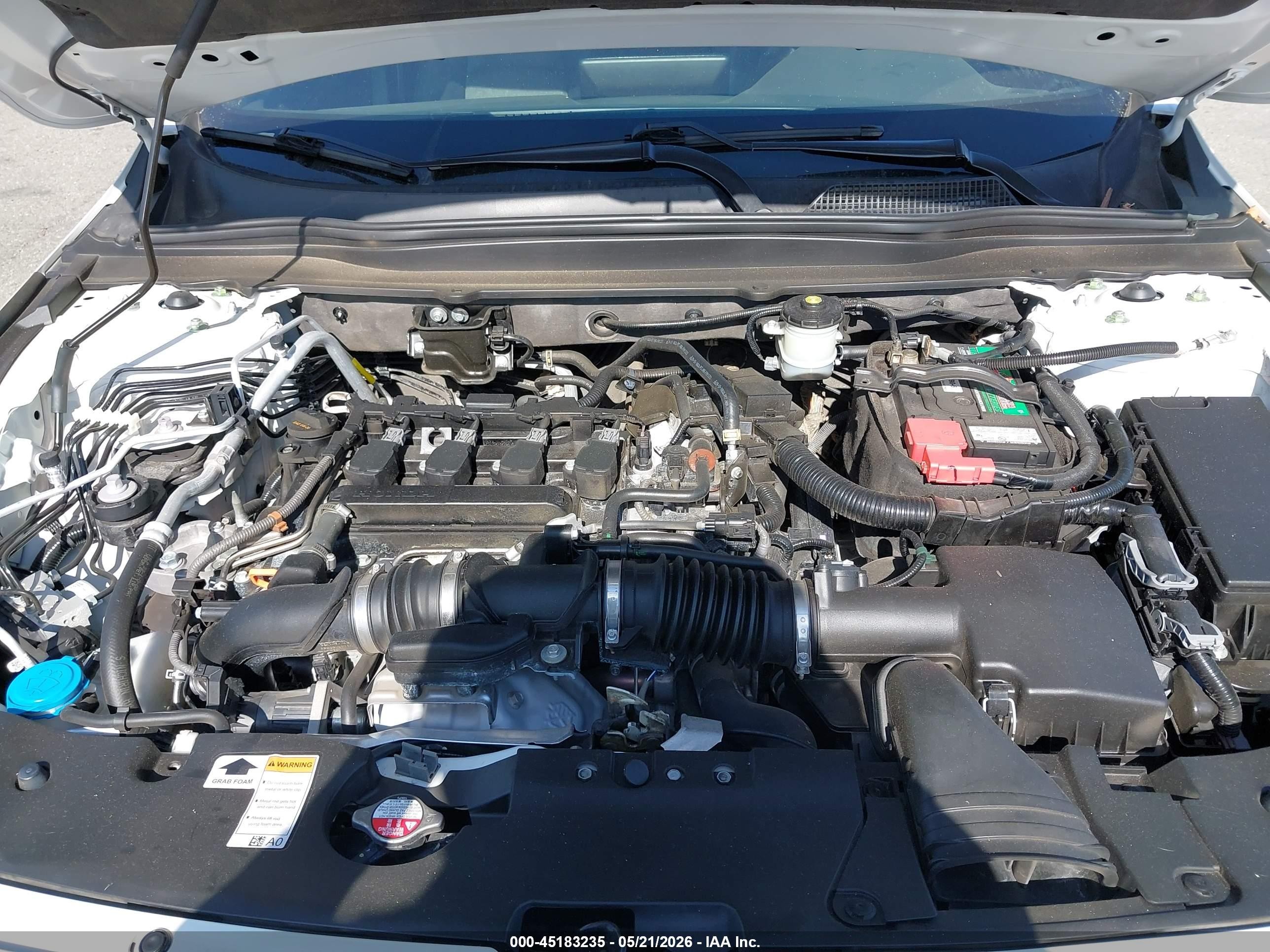 2021 Honda Accord Sport White vin: 1HGCV1F32MA046940
