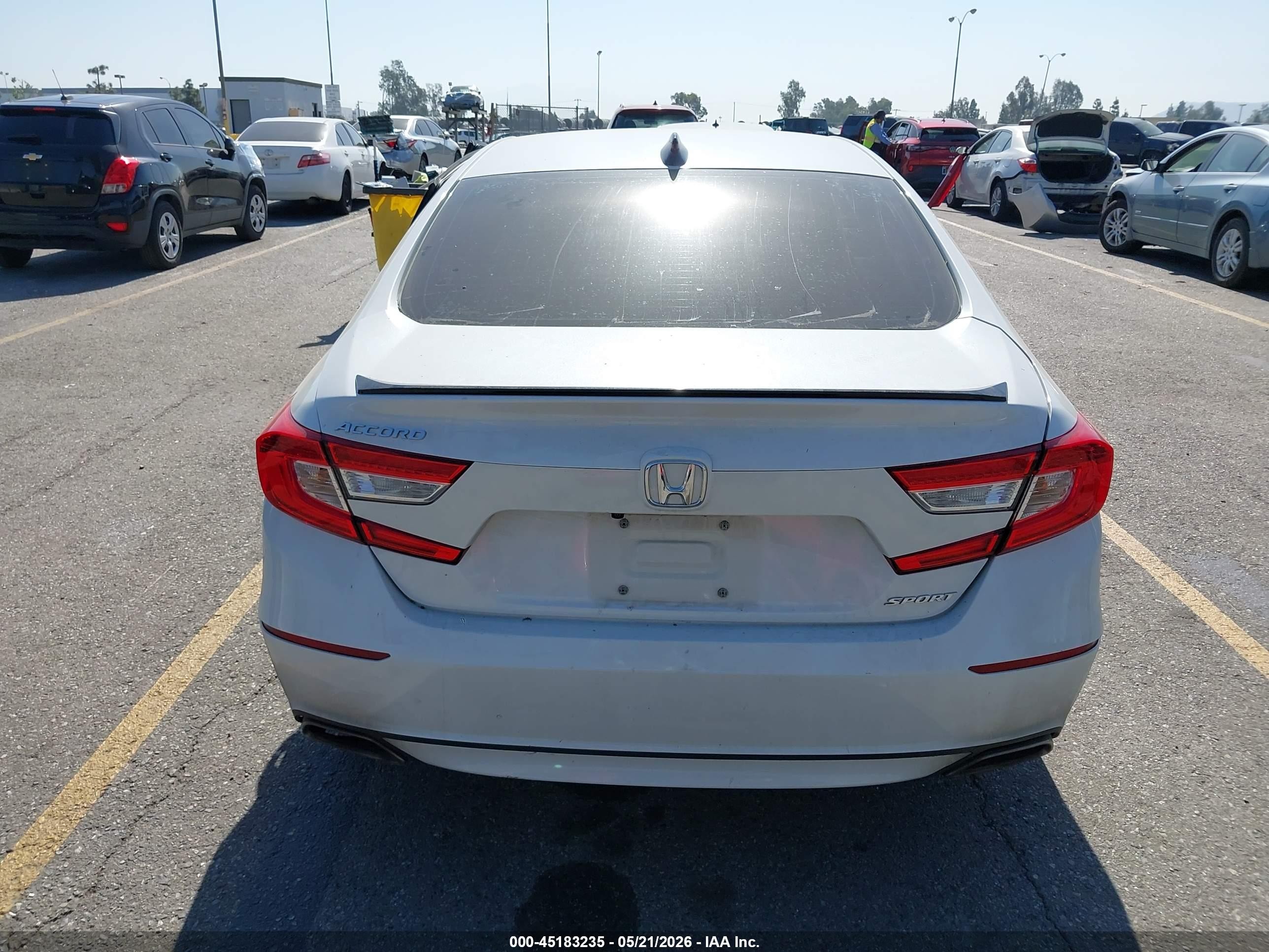 2021 Honda Accord Sport White vin: 1HGCV1F32MA046940