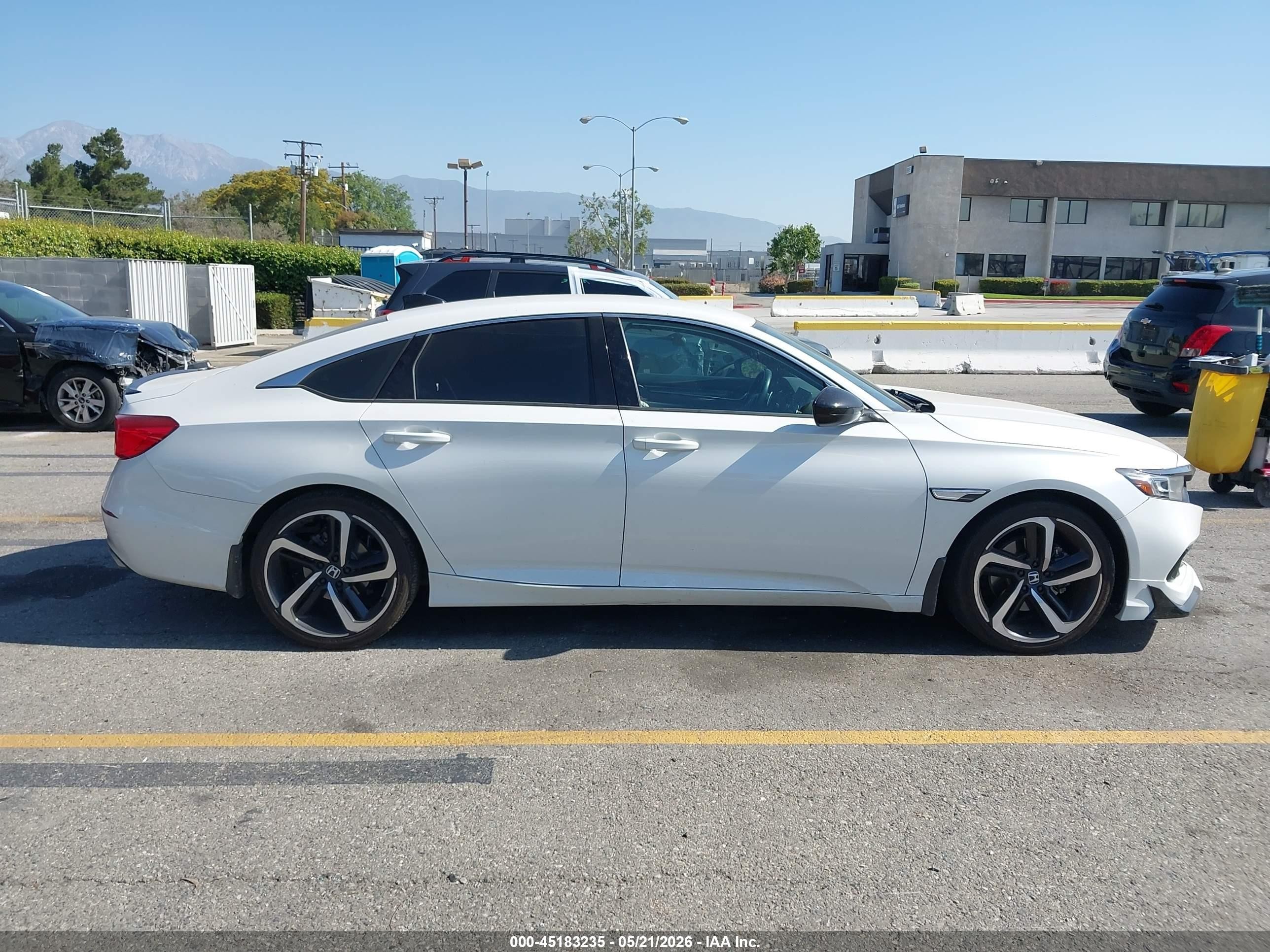 2021 Honda Accord Sport White vin: 1HGCV1F32MA046940