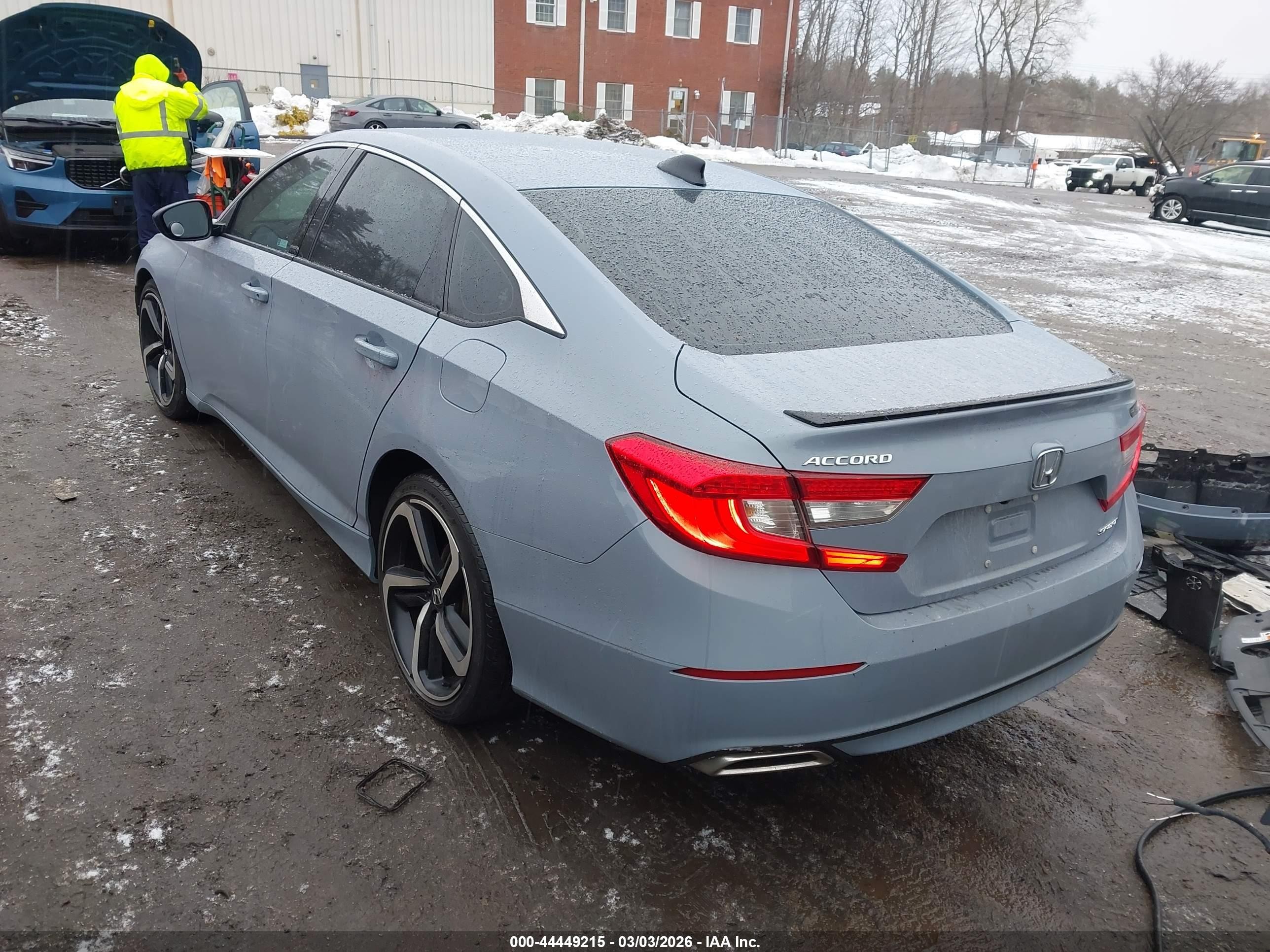 2022 Honda Accord Sport Blue vin: 1HGCV1F32NA065375