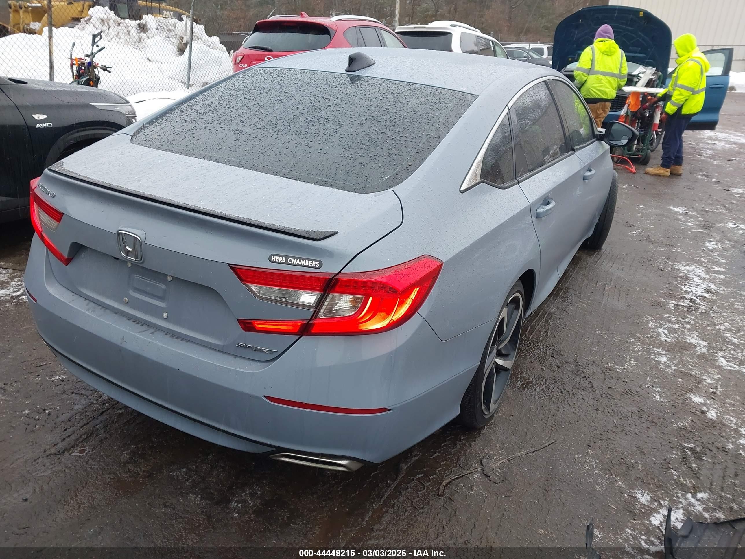 2022 Honda Accord Sport Blue vin: 1HGCV1F32NA065375