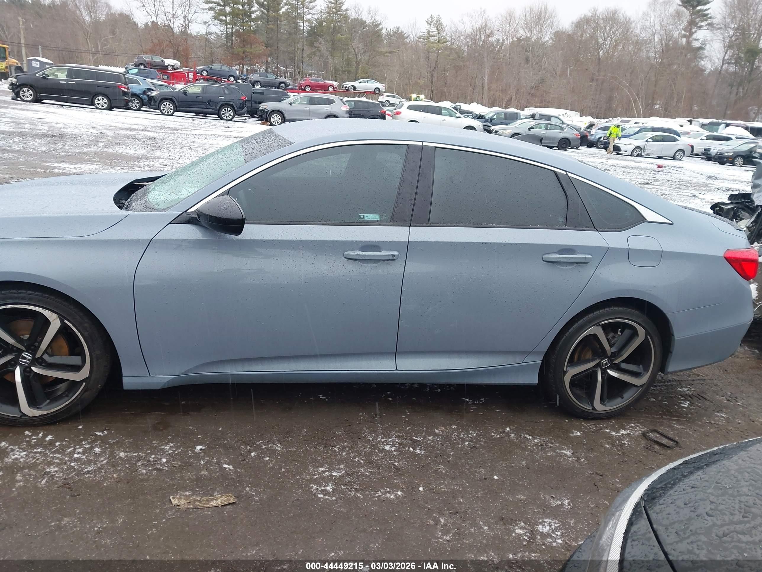 2022 Honda Accord Sport Blue vin: 1HGCV1F32NA065375