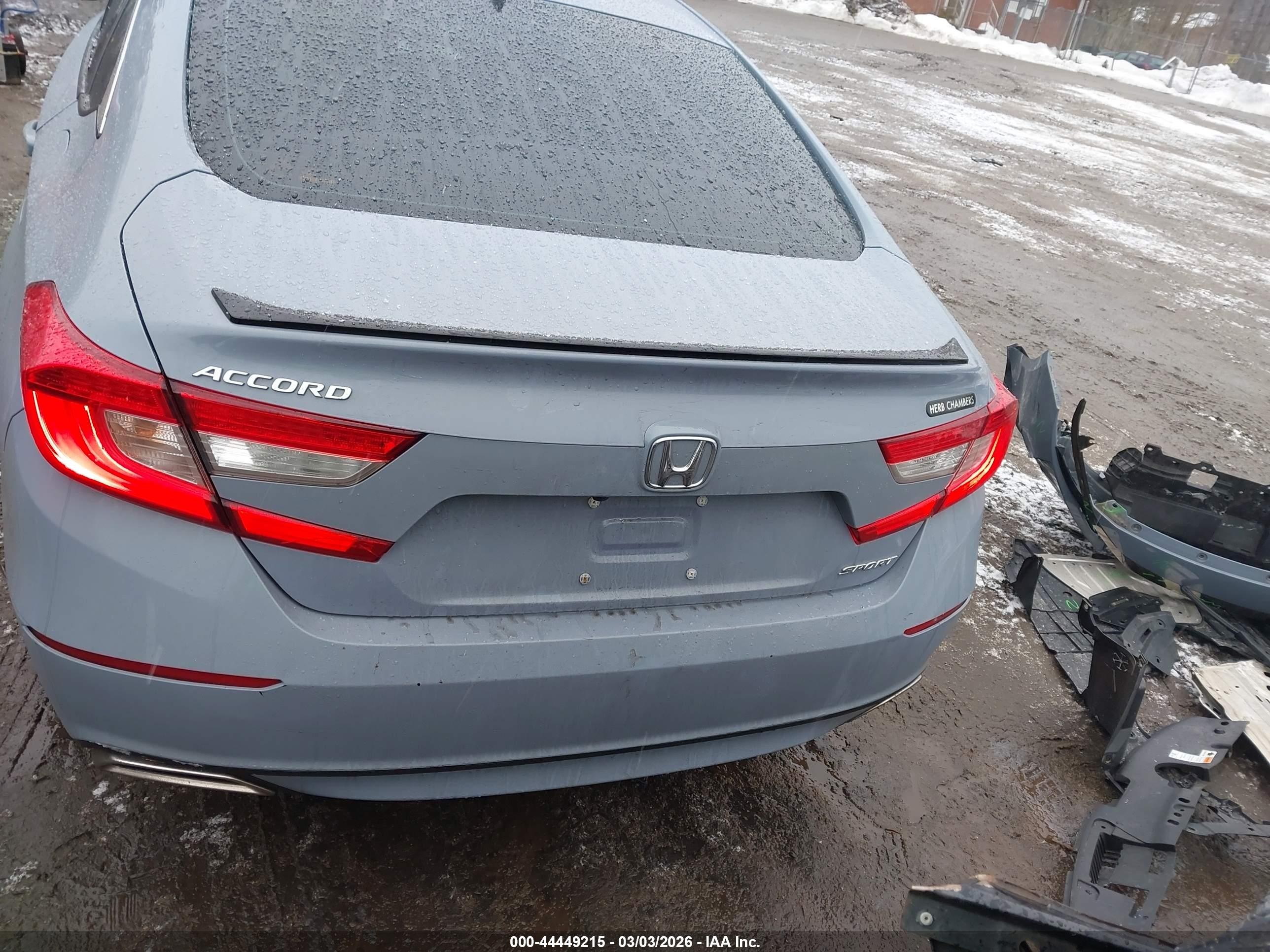 2022 Honda Accord Sport Blue vin: 1HGCV1F32NA065375
