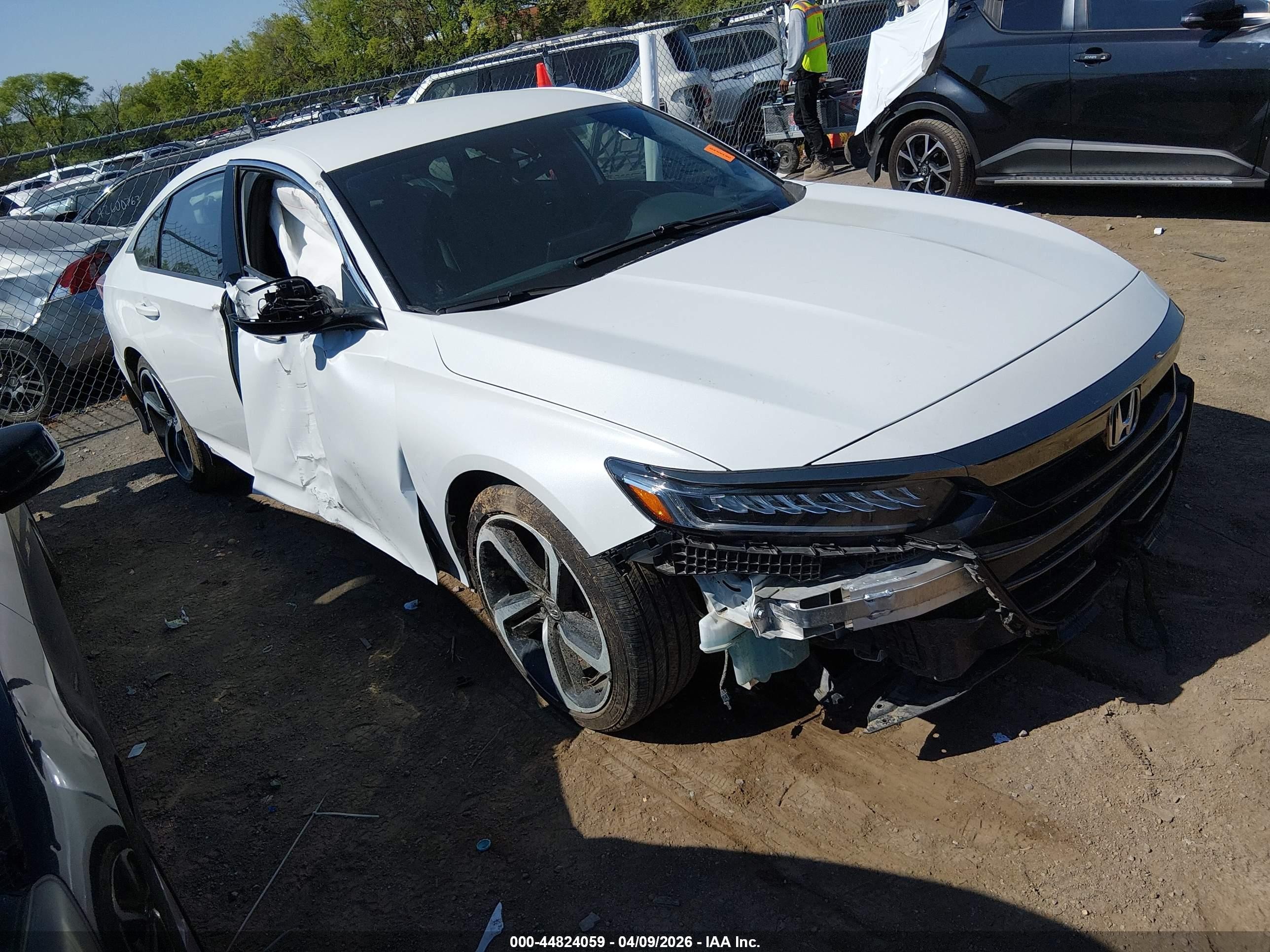 2022 Honda Accord Sport White vin: 1HGCV1F32NA113523