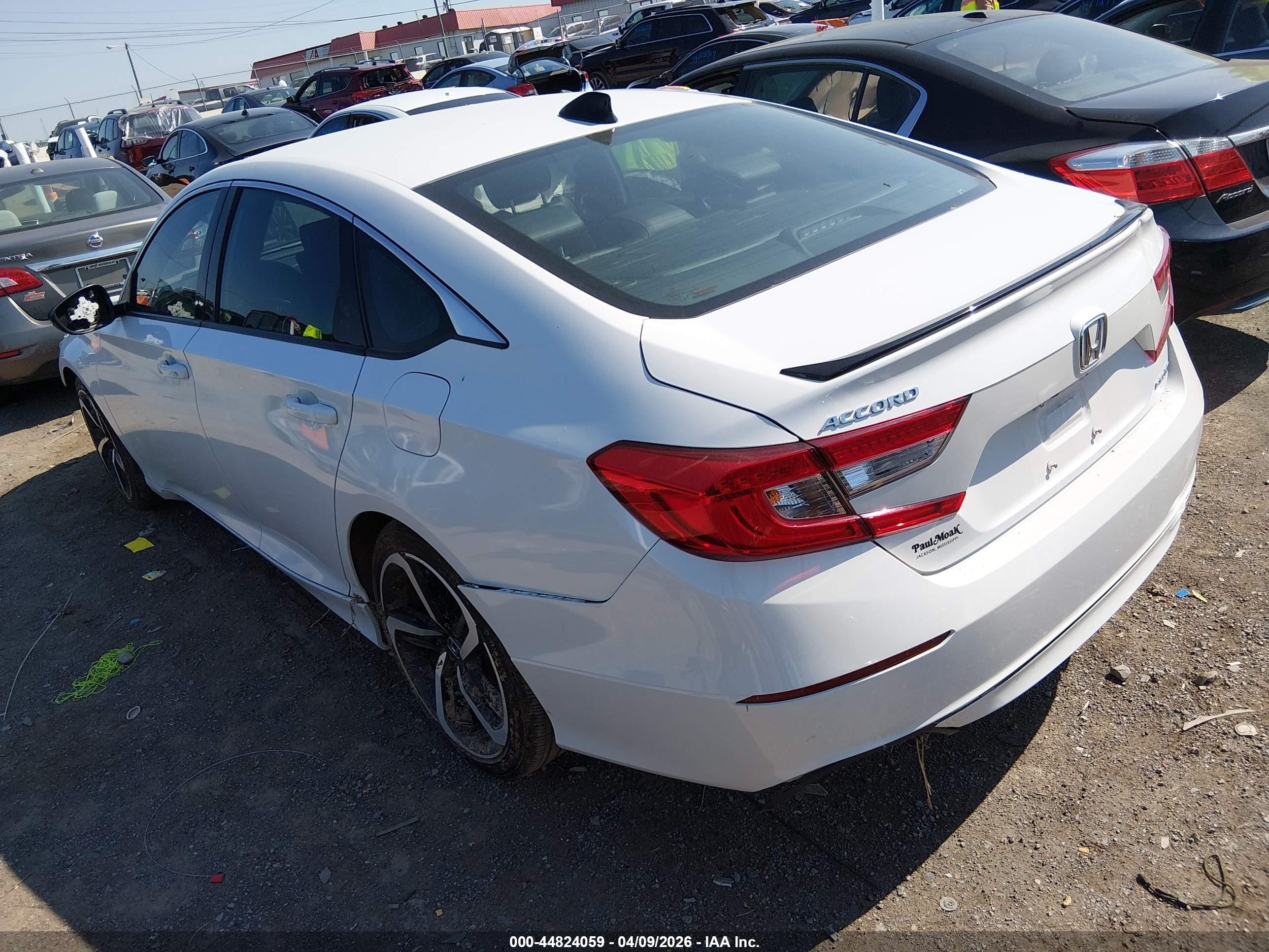 2022 Honda Accord Sport White vin: 1HGCV1F32NA113523