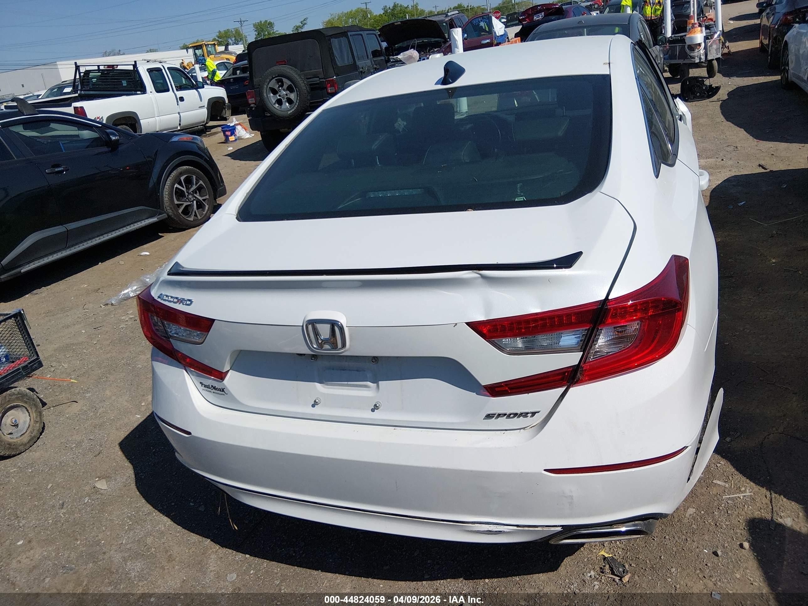 2022 Honda Accord Sport White vin: 1HGCV1F32NA113523