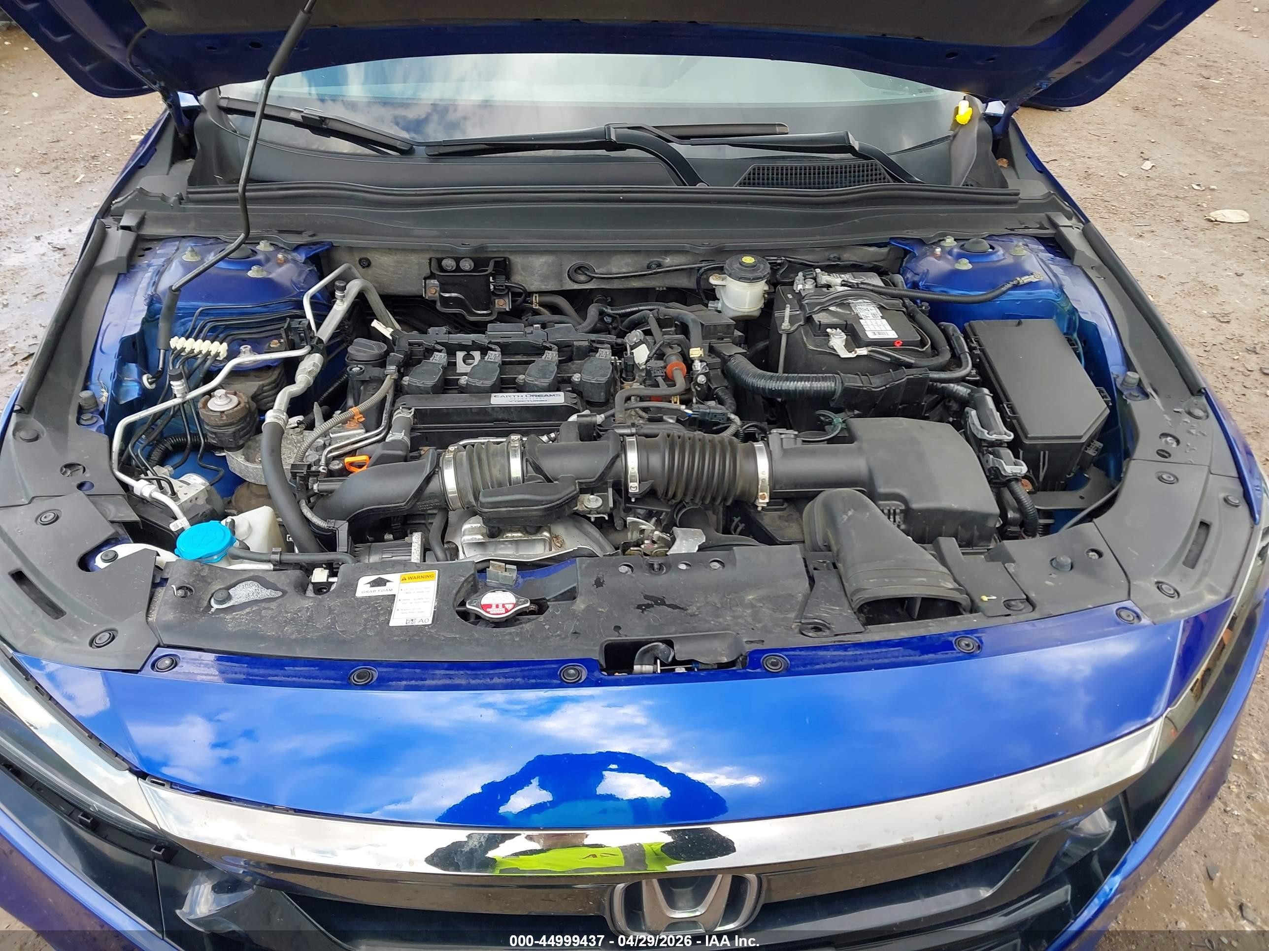 2018 Honda Accord Sport Синий vin: 1HGCV1F33JA230084