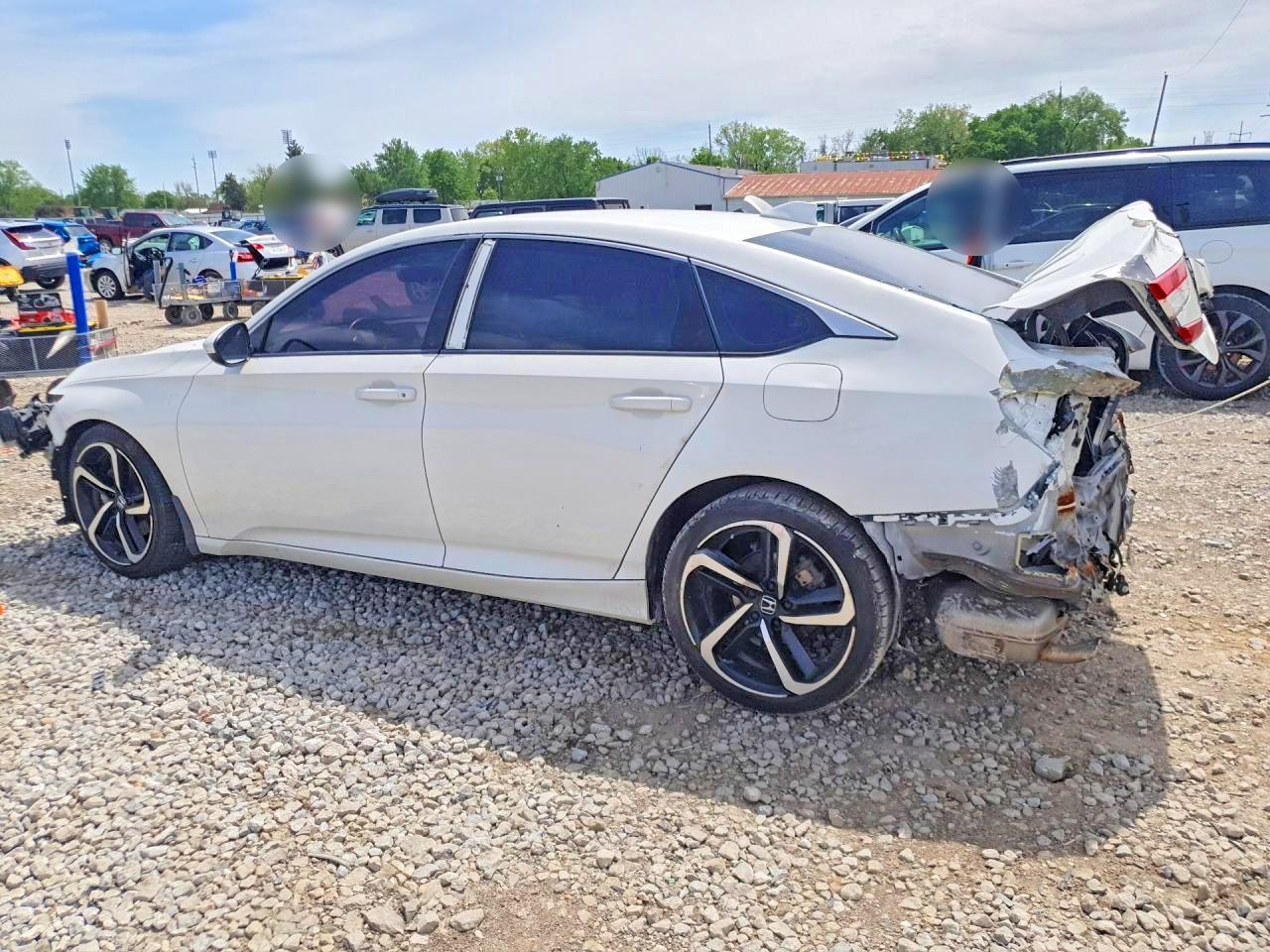 2019 Honda Accord Sport White vin: 1HGCV1F33KA126471