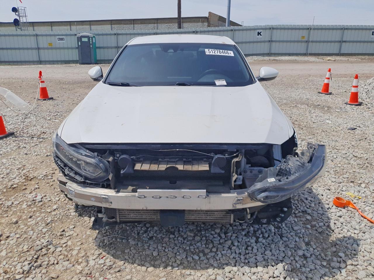 2019 Honda Accord Sport White vin: 1HGCV1F33KA126471