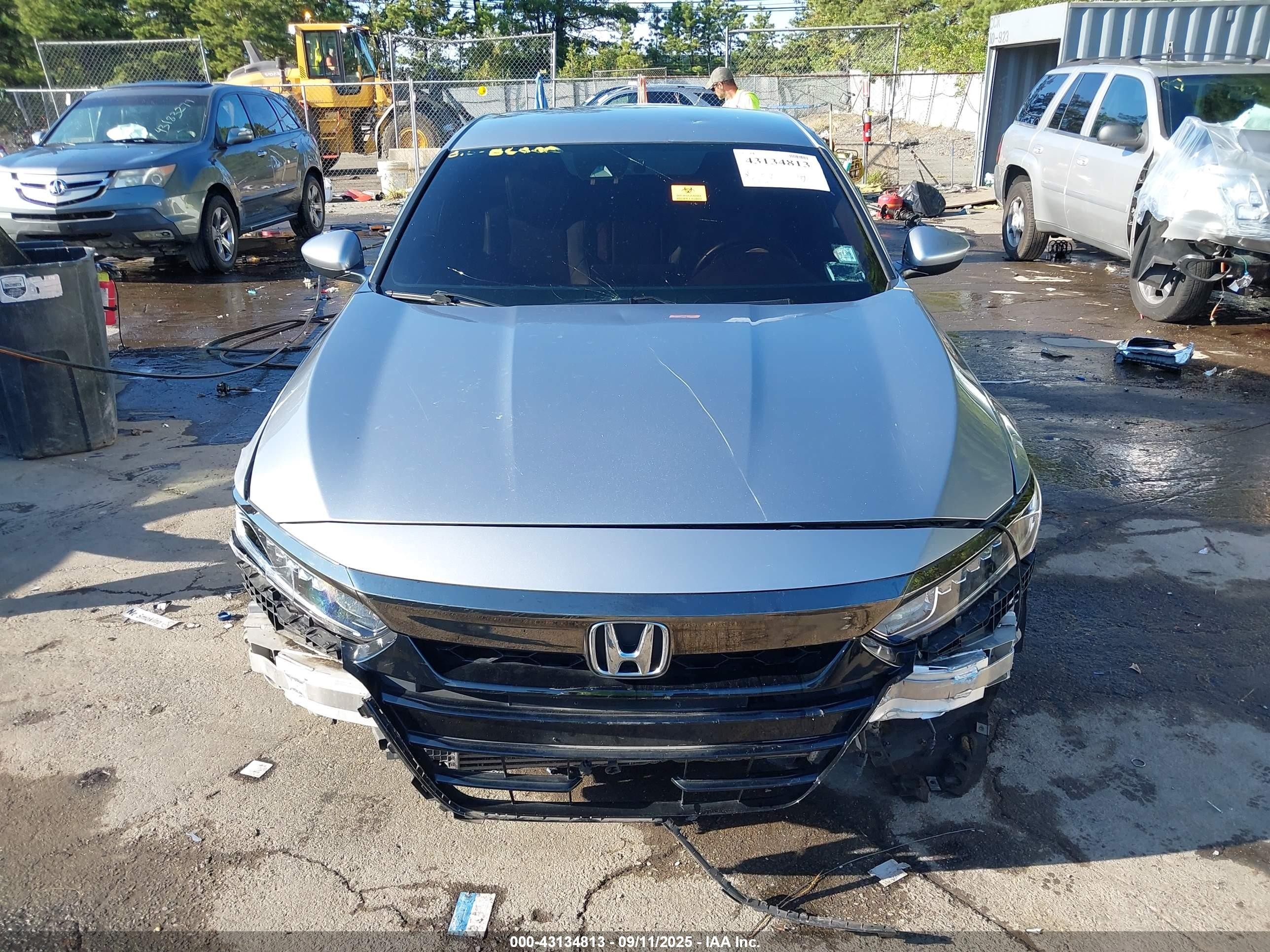 2019 Honda Accord Sport Серый vin: 1HGCV1F33KA145974