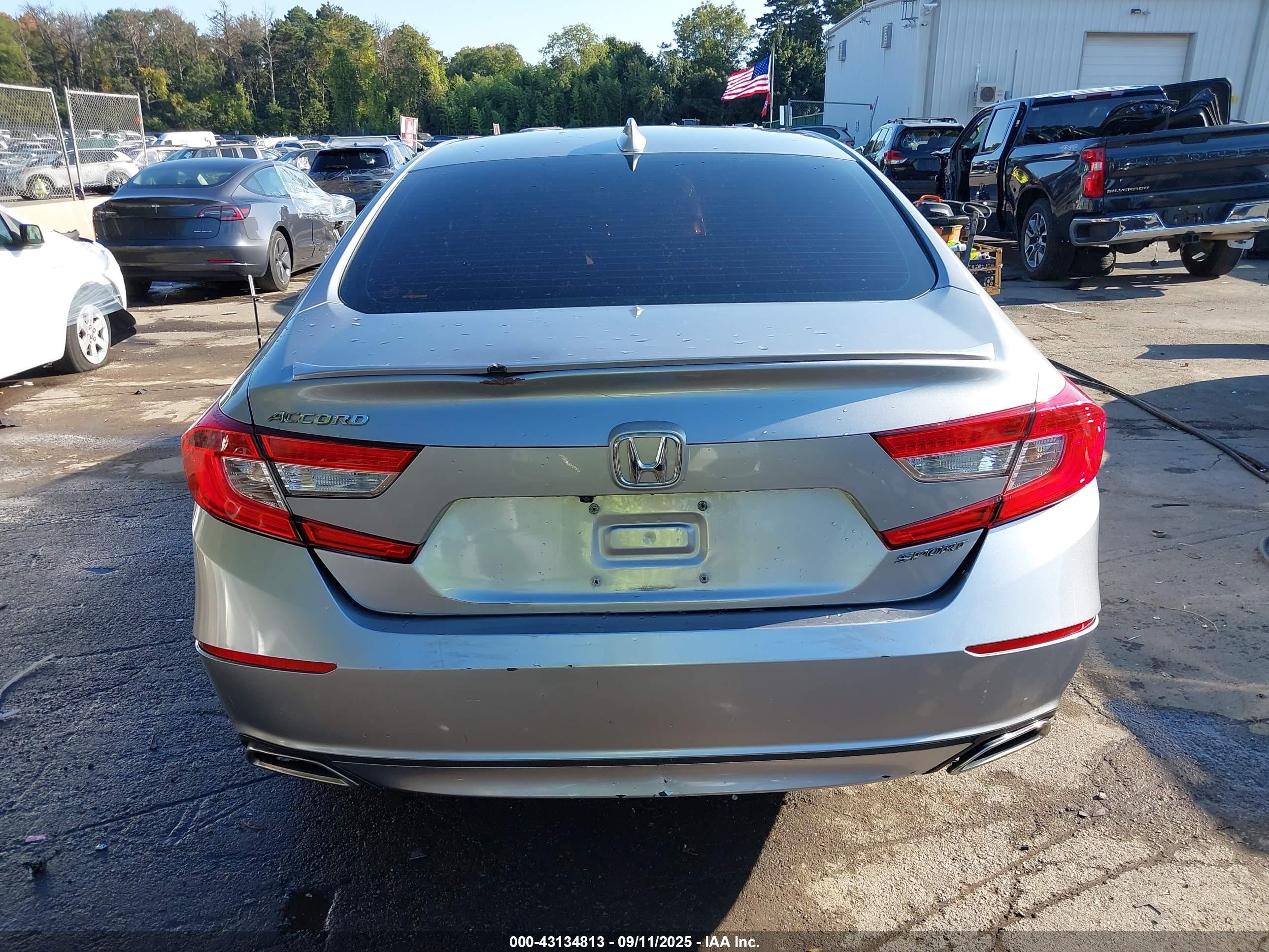 2019 Honda Accord Sport Серый vin: 1HGCV1F33KA145974