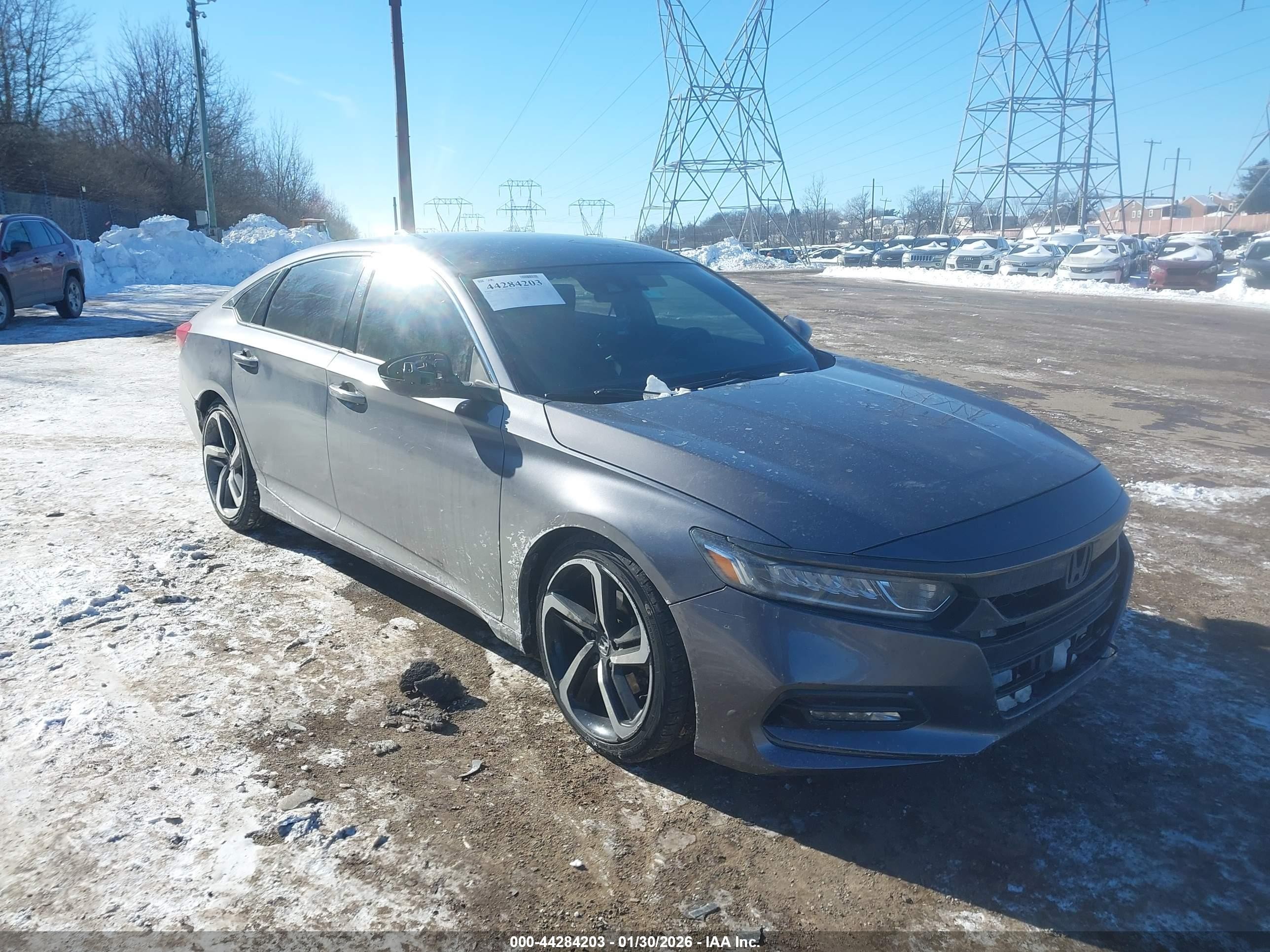2020 Honda Accord Sport Gray vin: 1HGCV1F33LA055502