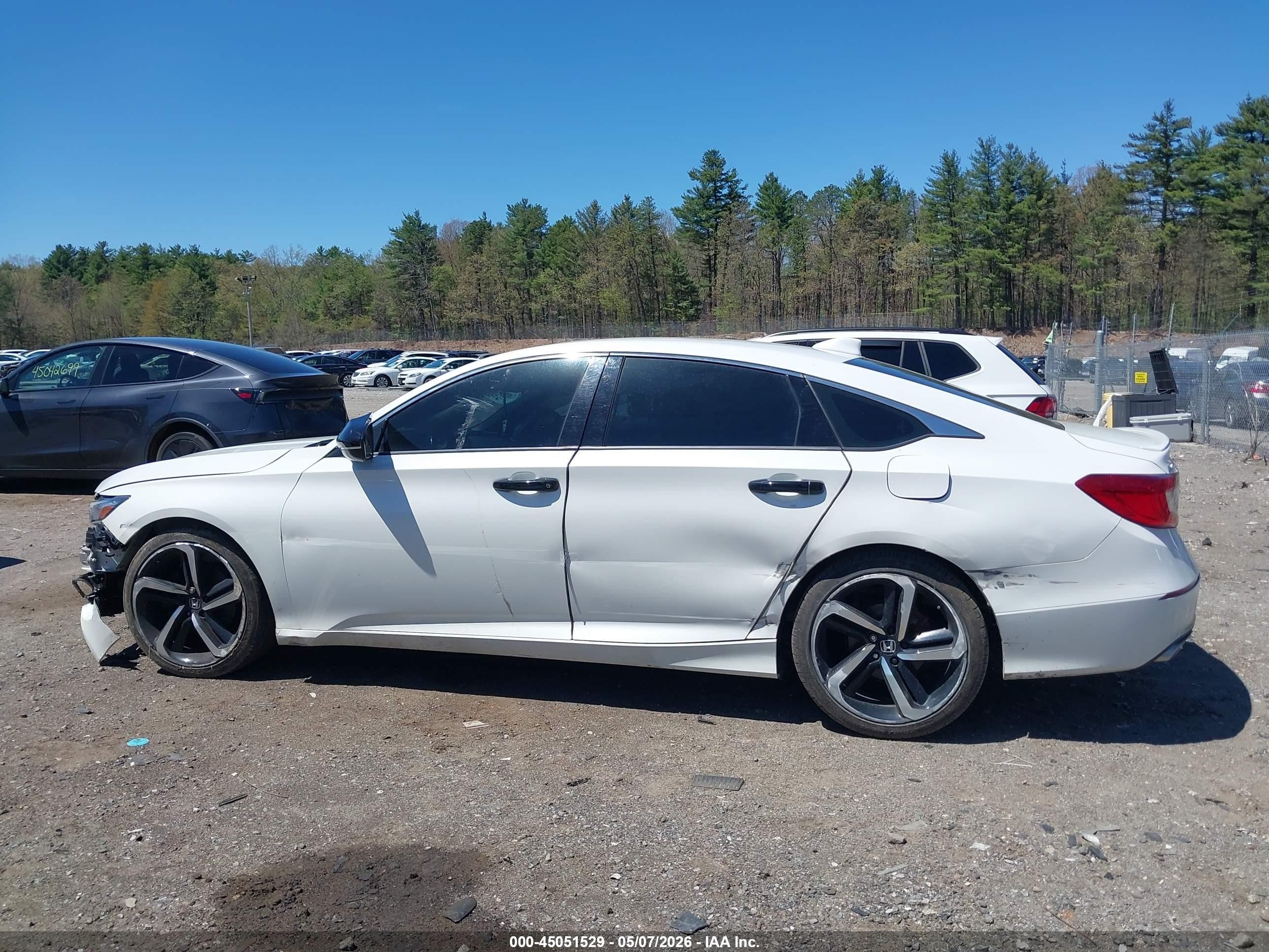 2020 Honda Accord Sport White vin: 1HGCV1F33LA119859