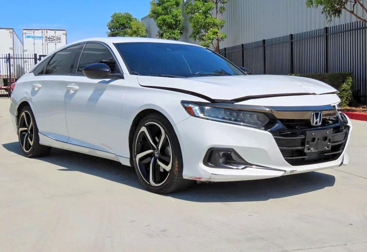 2021 Honda Accord Sport Белый vin: 1HGCV1F33MA072995