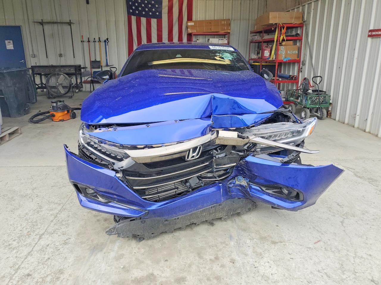 2022 Honda Accord Sport Blue vin: 1HGCV1F33NA060217