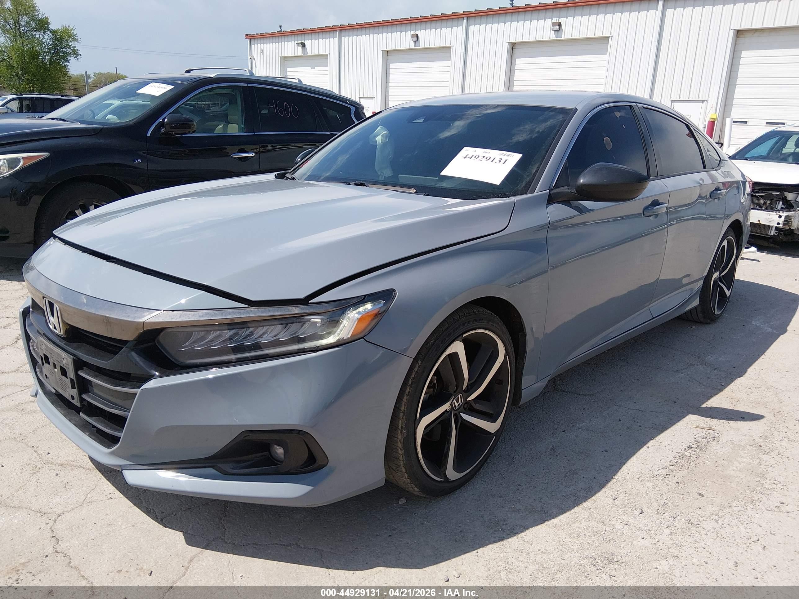 2022 Honda Accord Sport Blue vin: 1HGCV1F33NA088163