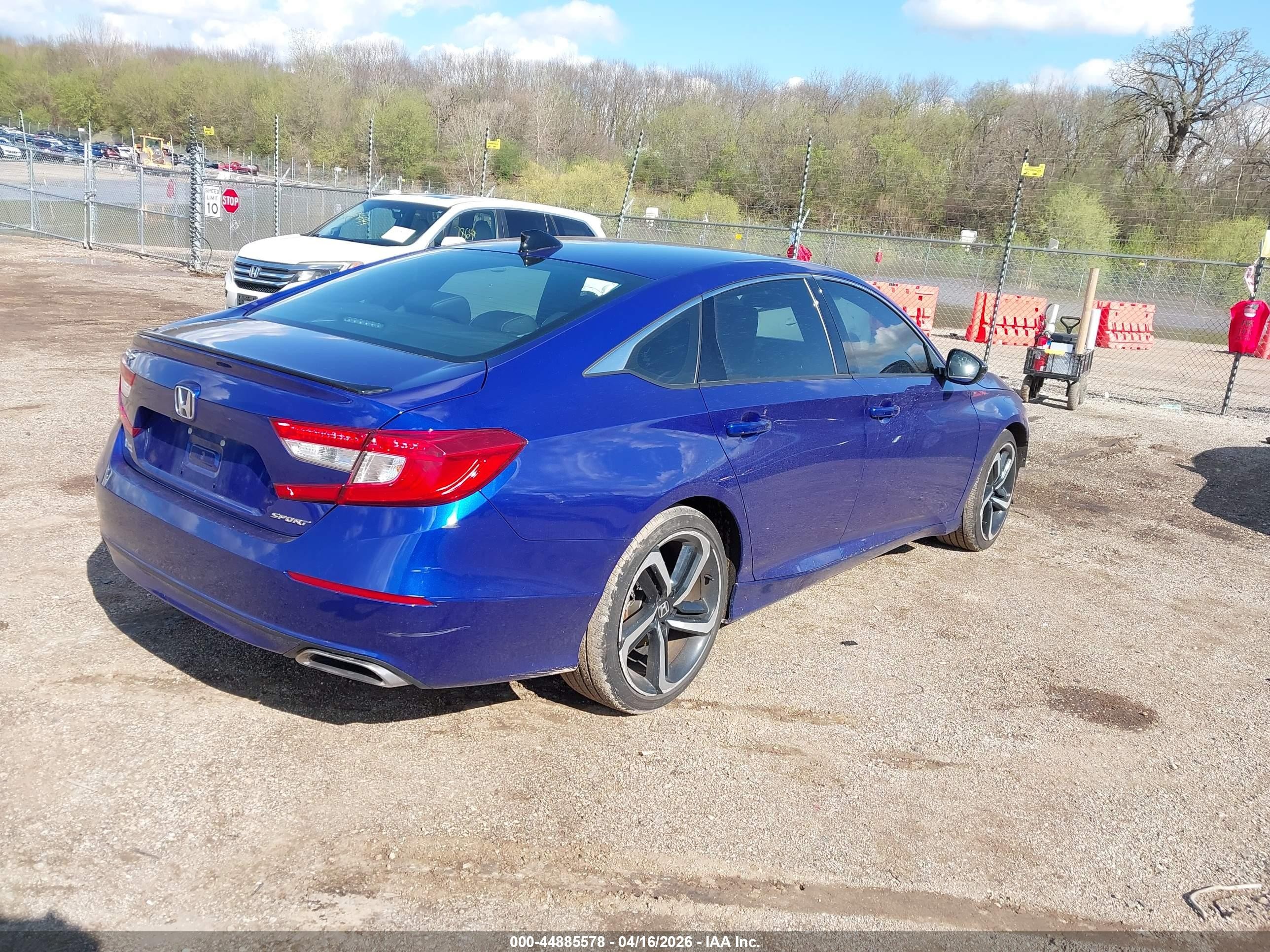 2022 Honda Accord Sport Blue vin: 1HGCV1F33NA090690