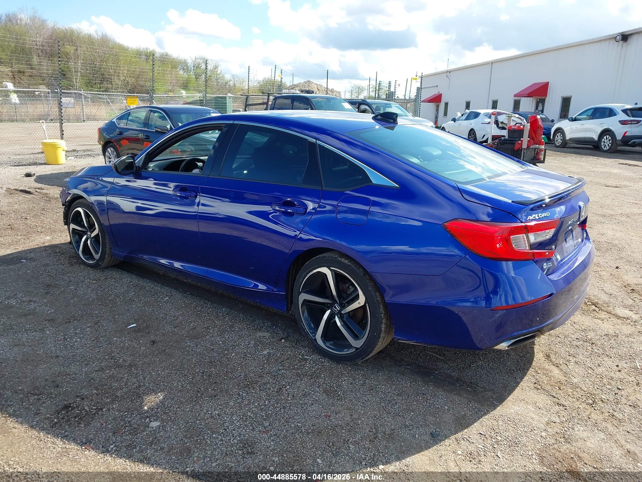 2022 Honda Accord Sport Blue vin: 1HGCV1F33NA090690