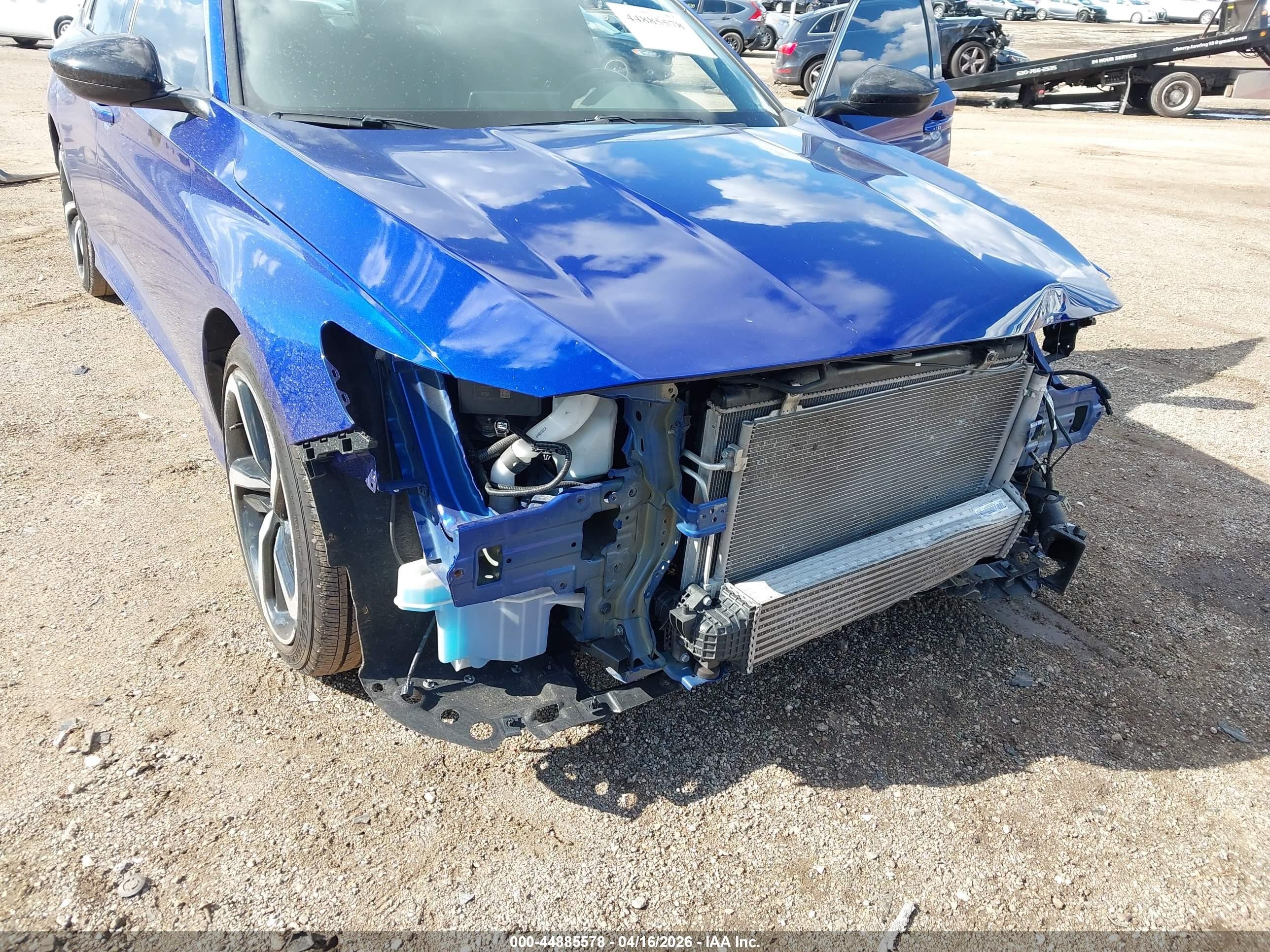 2022 Honda Accord Sport Blue vin: 1HGCV1F33NA090690