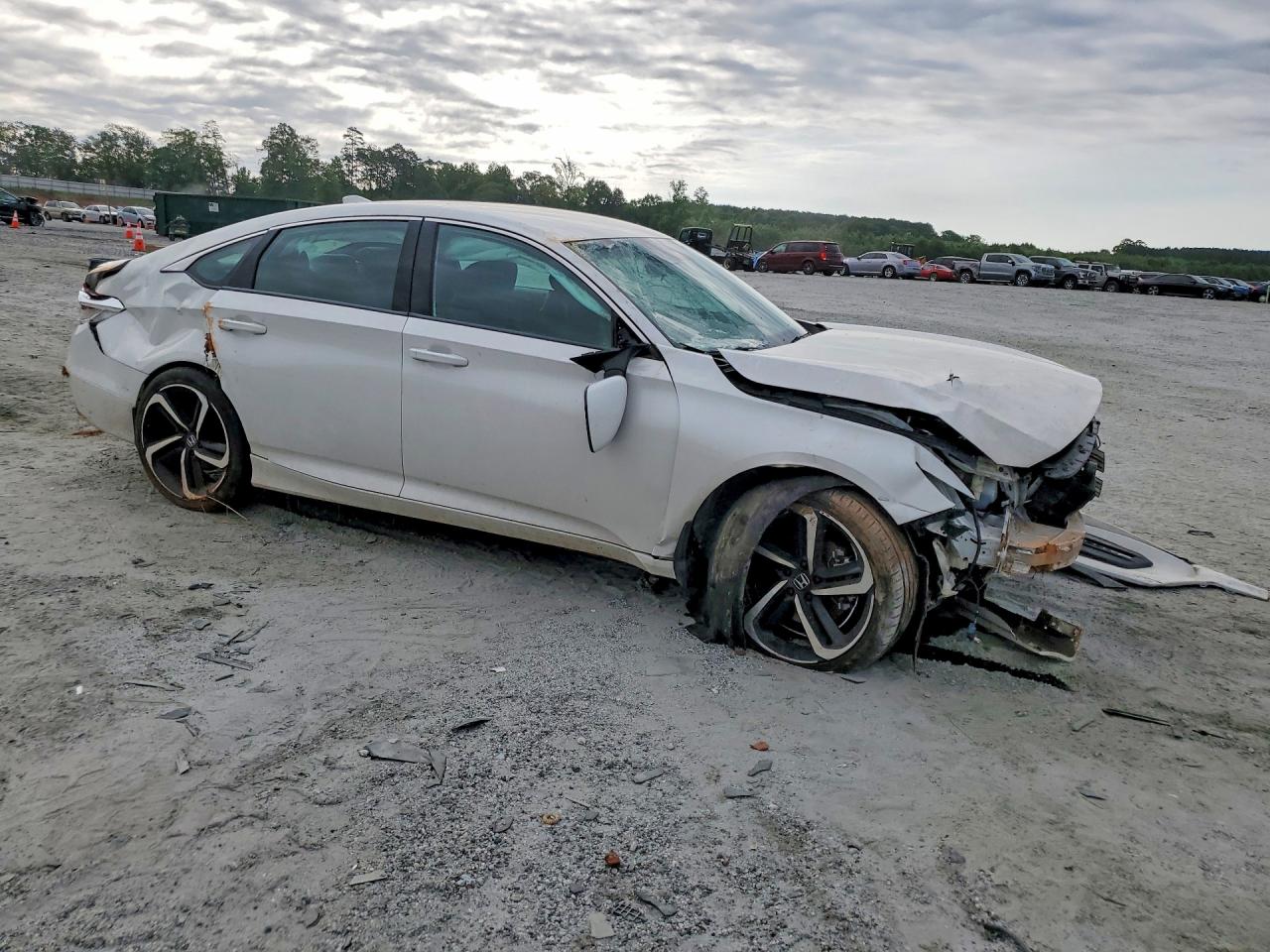 2018 Honda Accord Sport White vin: 1HGCV1F34JA129703