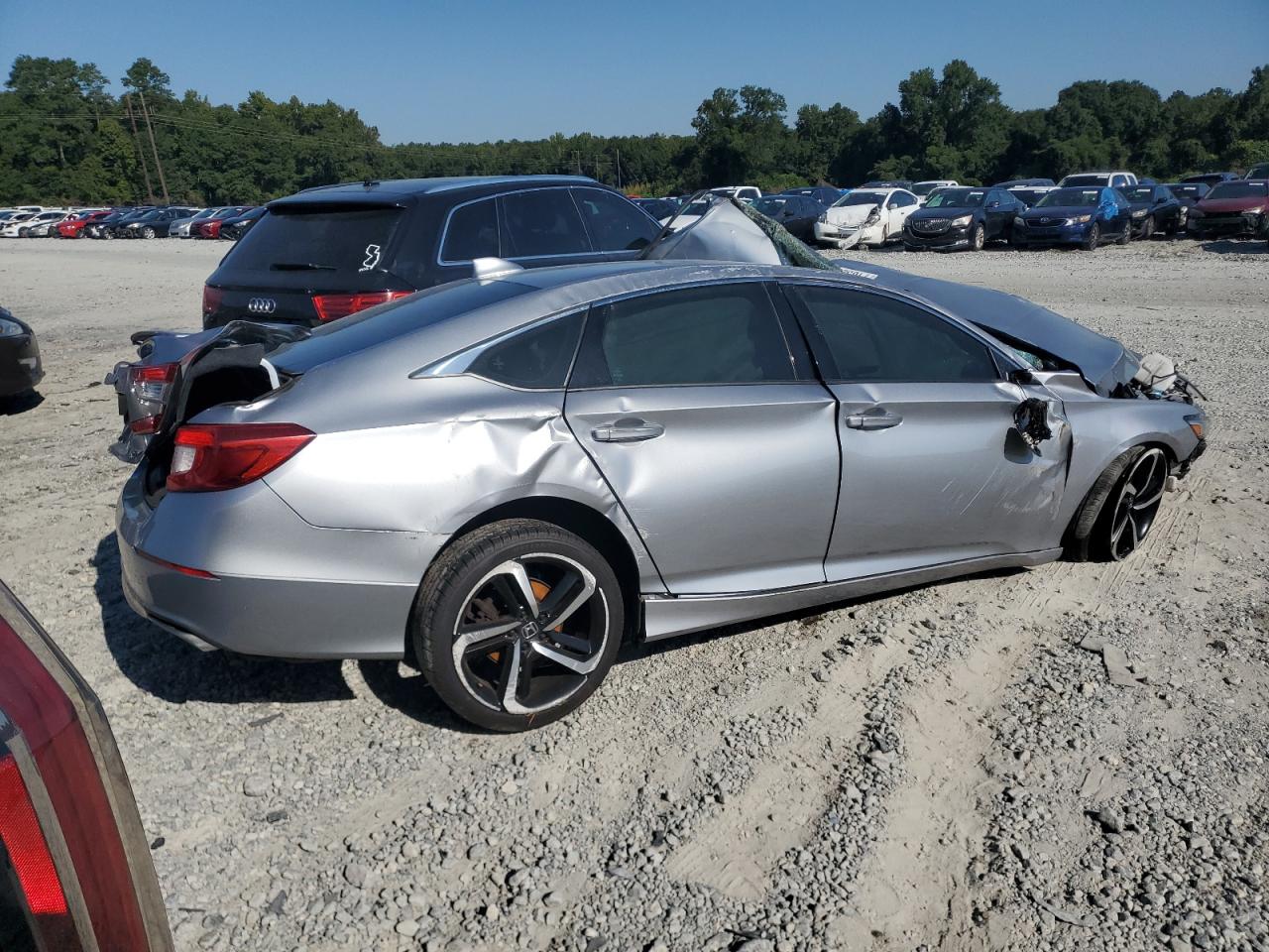 2019 Honda Accord Sport Silver vin: 1HGCV1F34KA041736