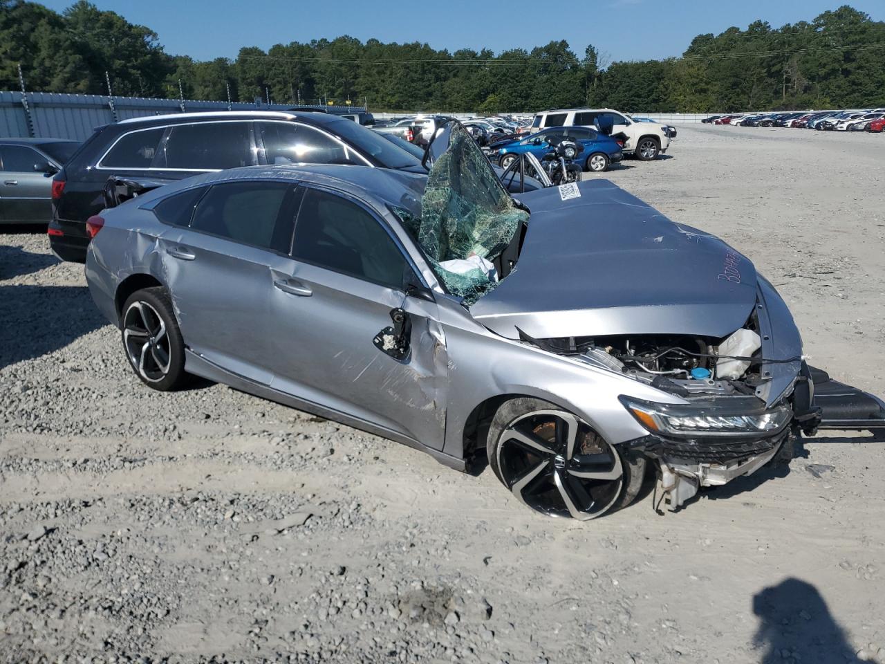 2019 Honda Accord Sport Silver vin: 1HGCV1F34KA041736