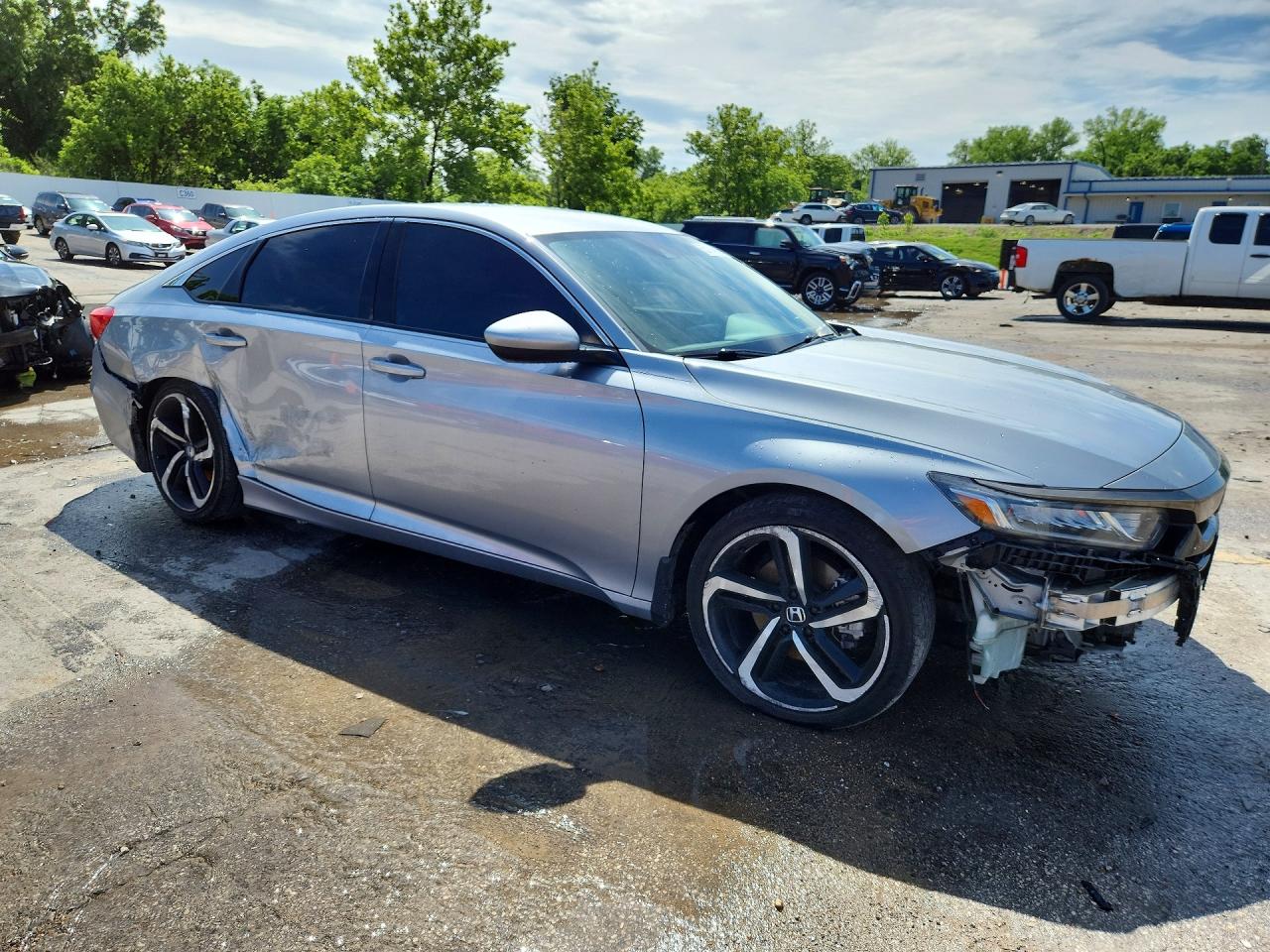 2019 Honda Accord Sport Серебряный vin: 1HGCV1F34KA105418