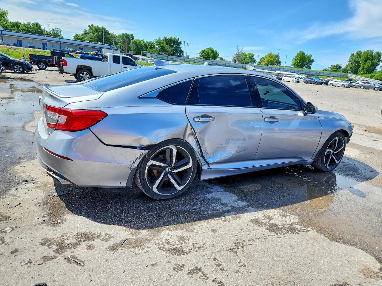 2019 Honda Accord Sport Серебряный vin: 1HGCV1F34KA105418