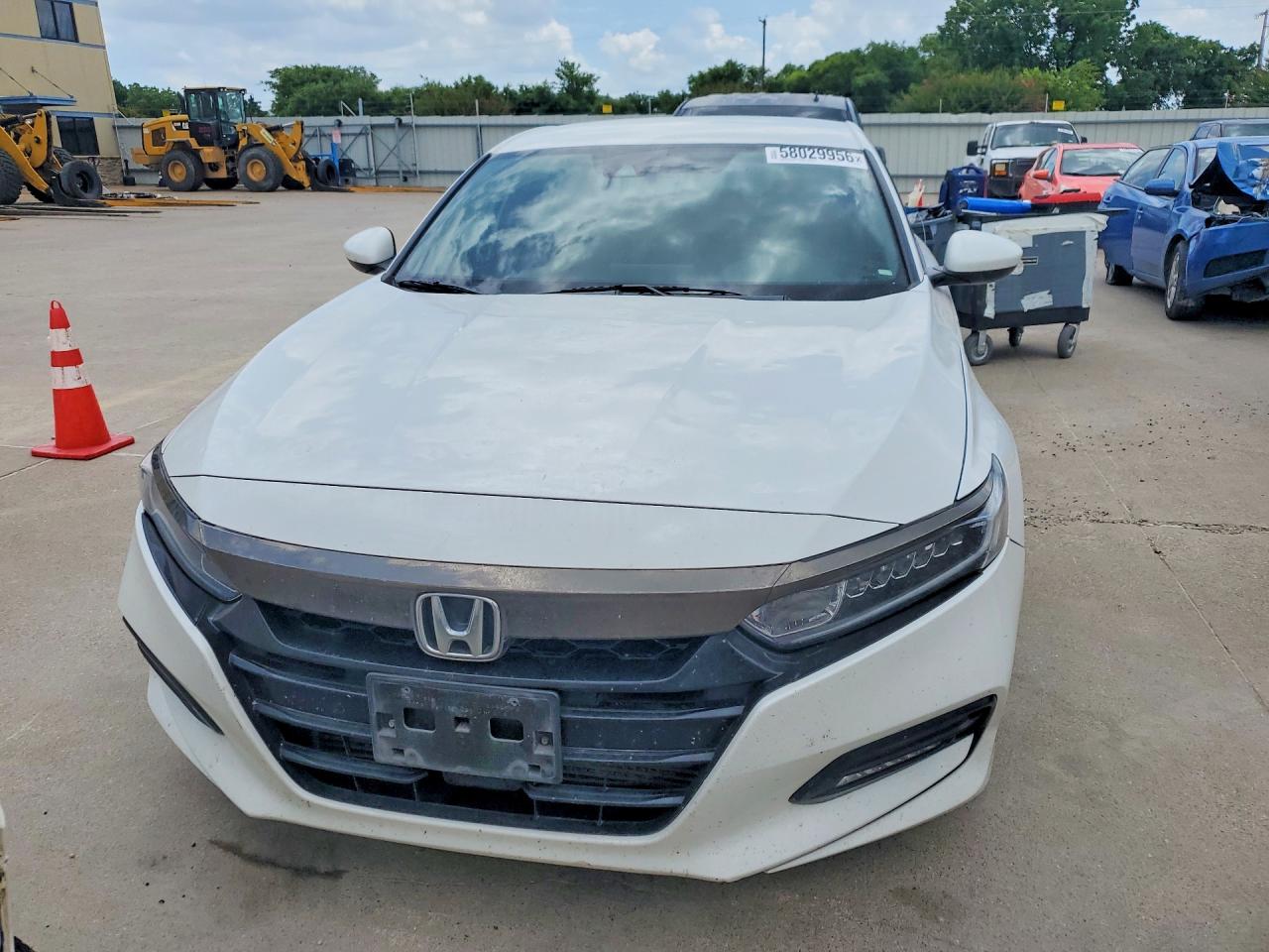 2019 Honda Accord Sport White vin: 1HGCV1F34KA114118