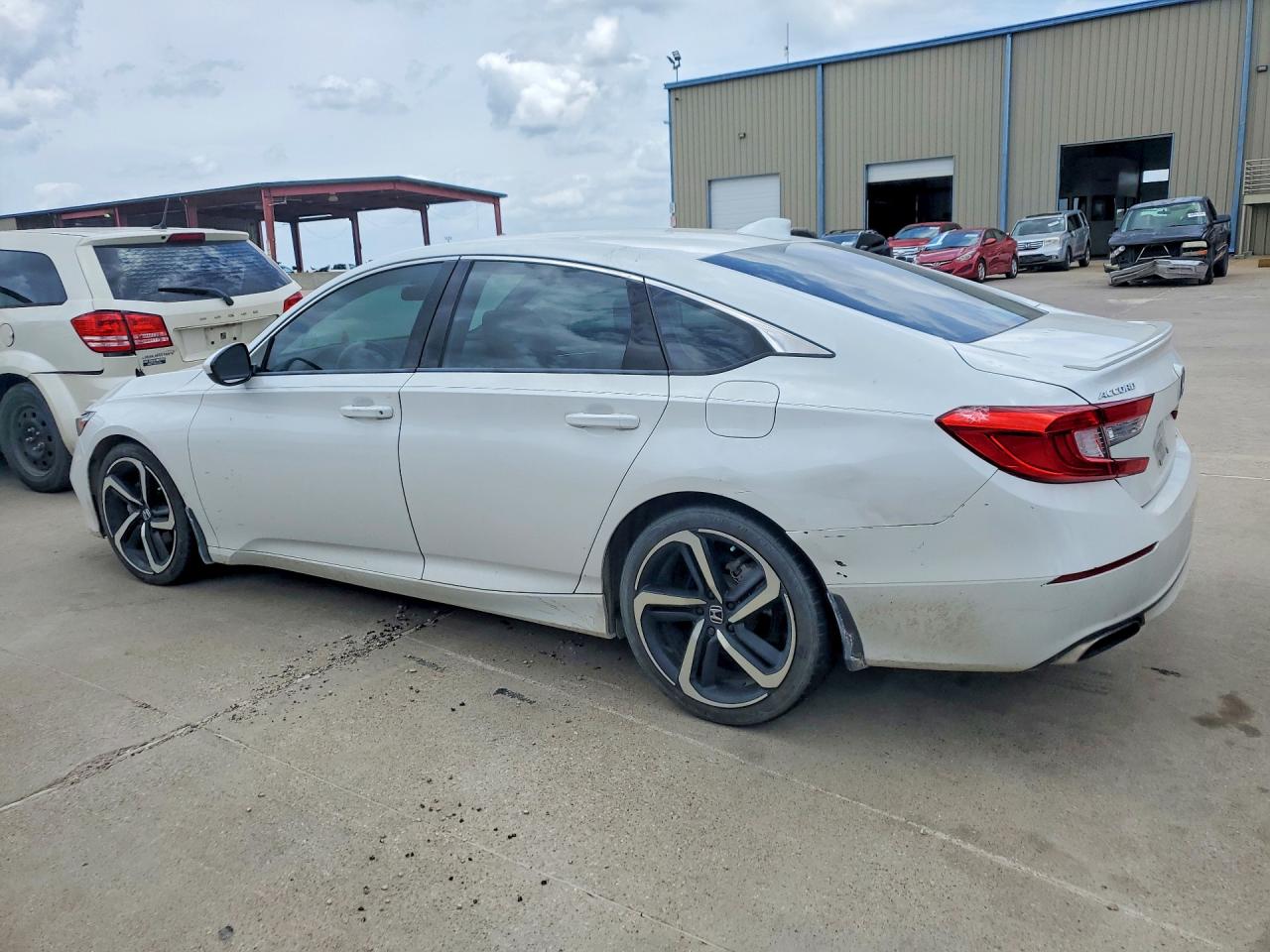 2019 Honda Accord Sport White vin: 1HGCV1F34KA114118