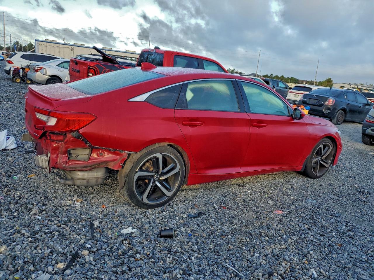 2020 Honda Accord Sport Red vin: 1HGCV1F34LA004803