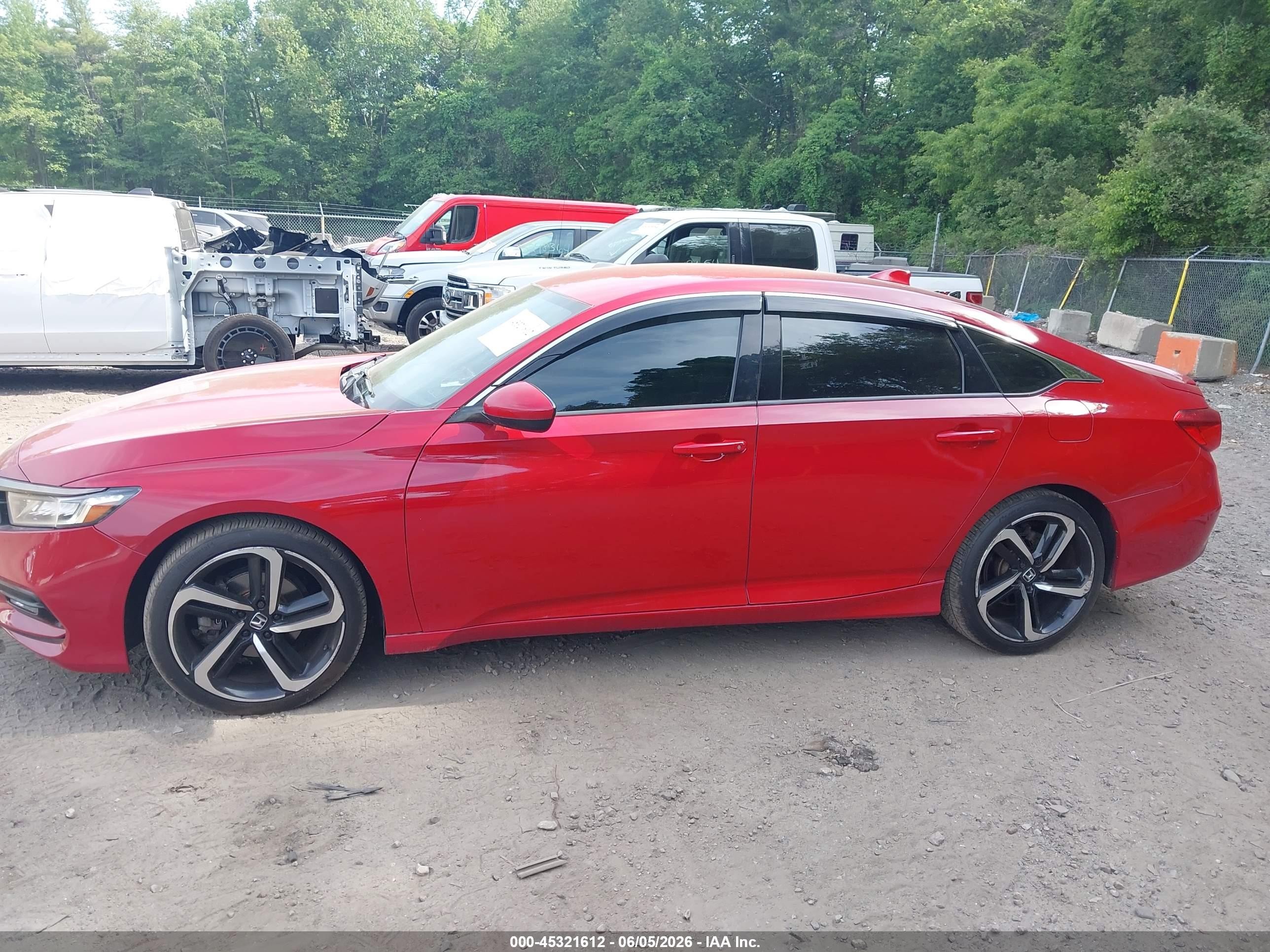 2020 Honda Accord Sport Red vin: 1HGCV1F34LA068520
