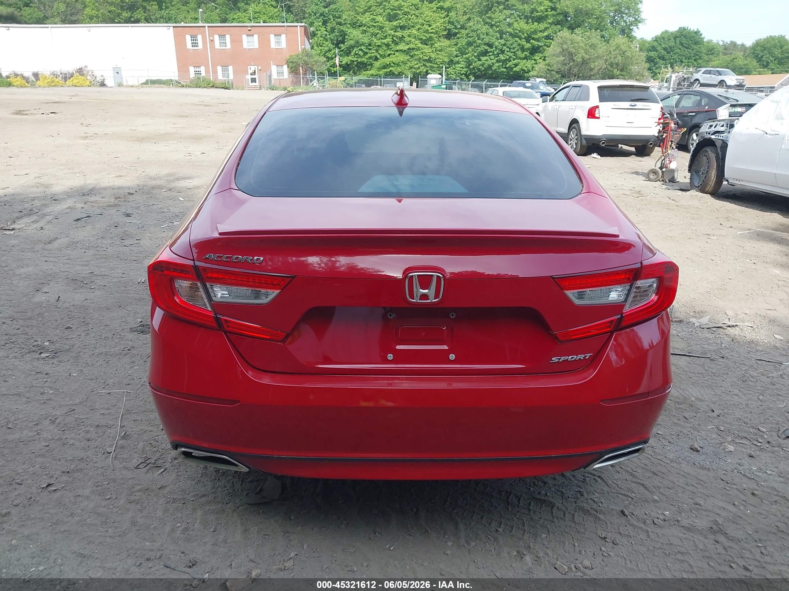 2020 Honda Accord Sport Red vin: 1HGCV1F34LA068520