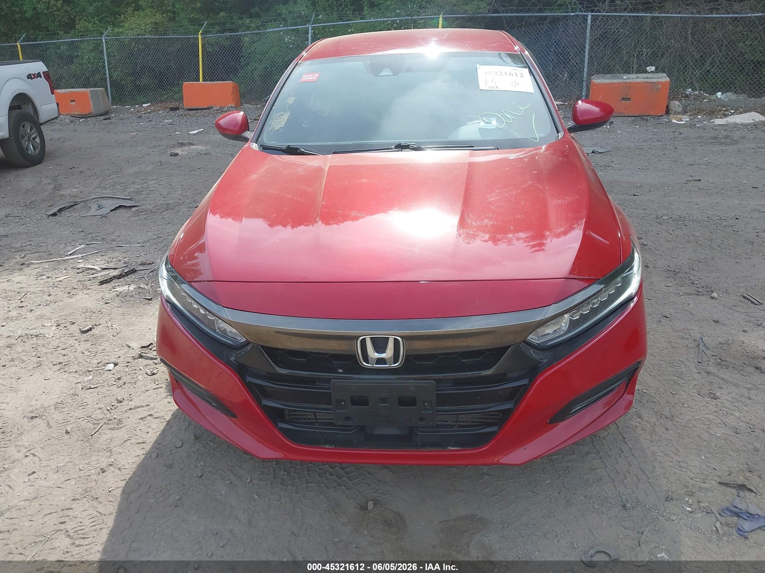 2020 Honda Accord Sport Red vin: 1HGCV1F34LA068520