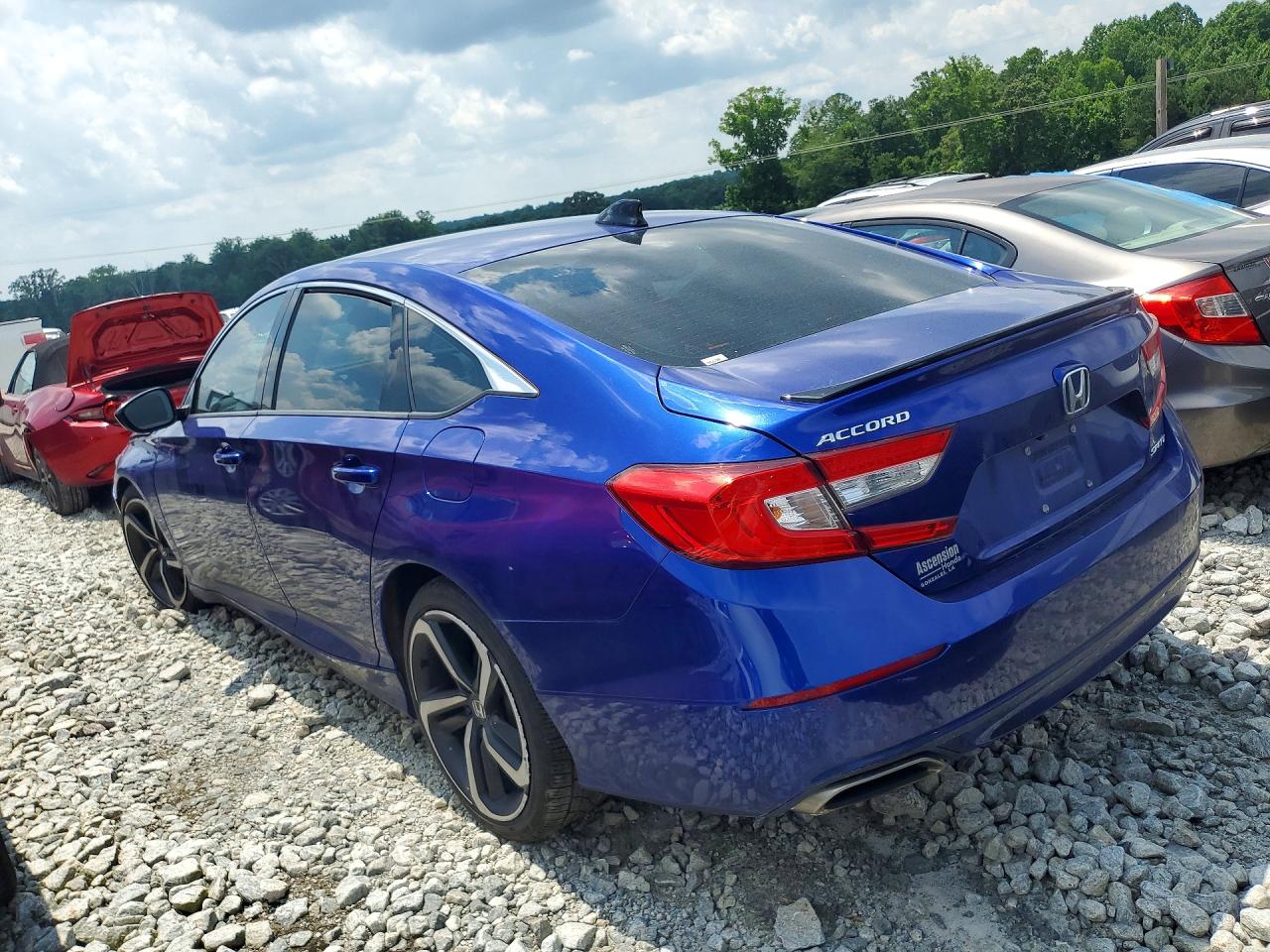 2021 Honda Accord Sport Blue vin: 1HGCV1F34MA046910