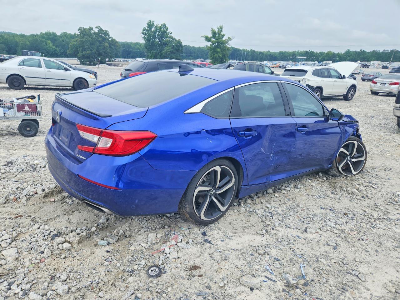 2021 Honda Accord Sport Blue vin: 1HGCV1F34MA046910