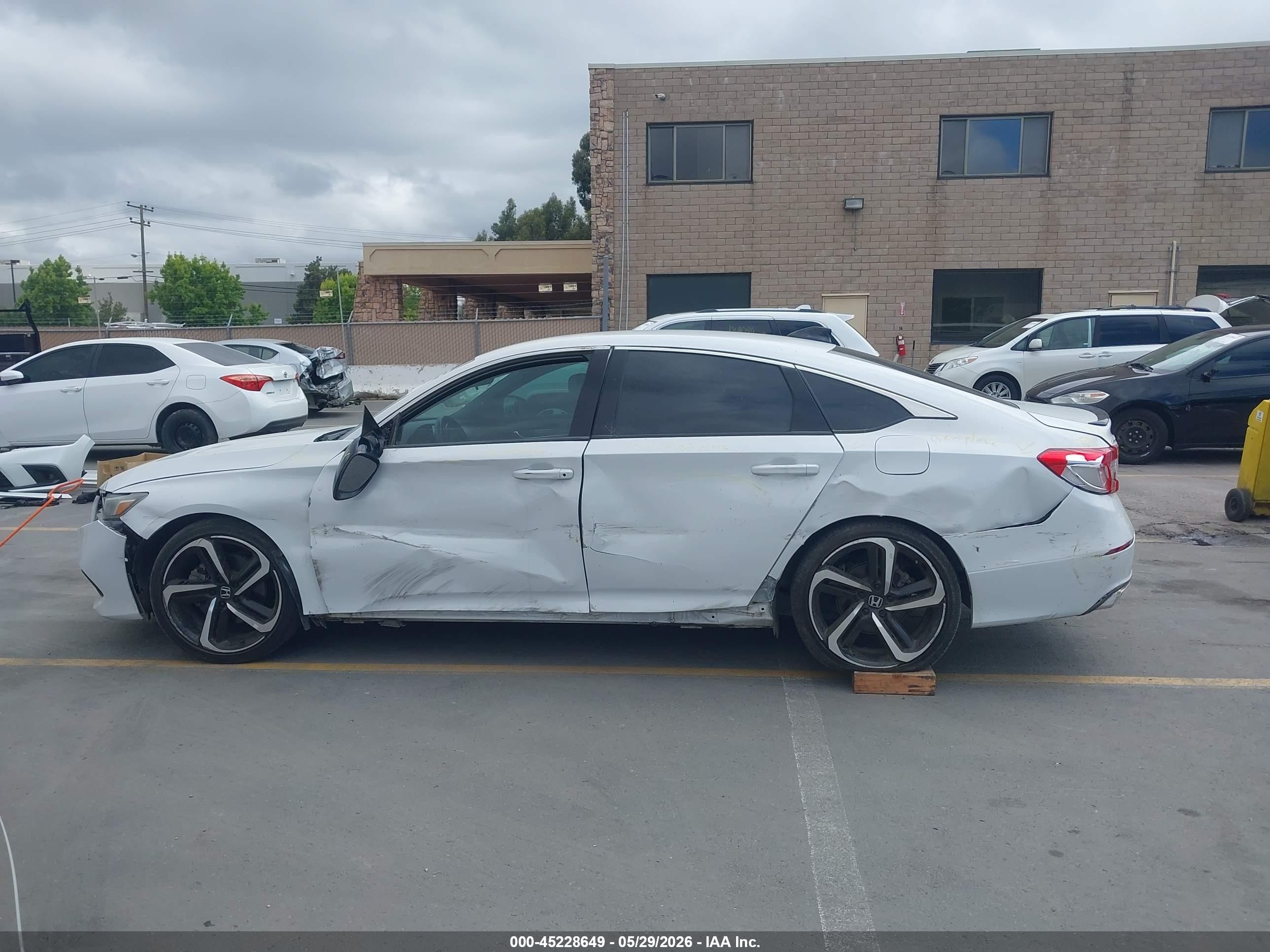 2021 Honda Accord Sport White vin: 1HGCV1F34MA098473
