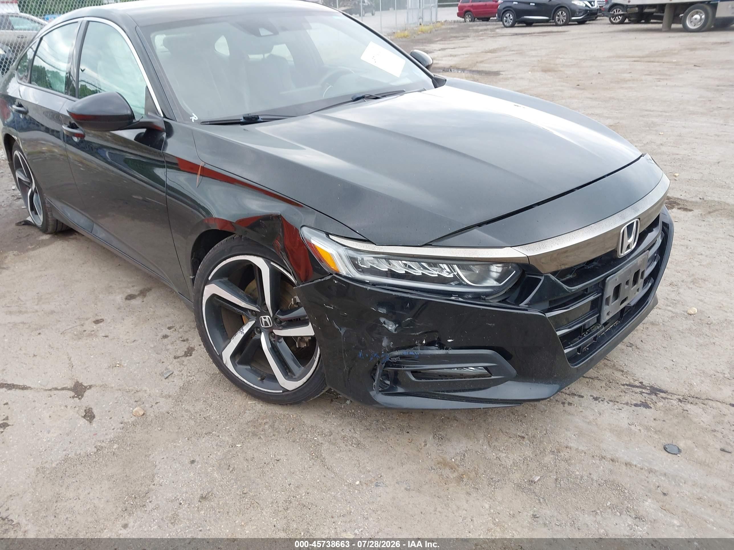 2018 Honda Accord Sport Black vin: 1HGCV1F35JA130410