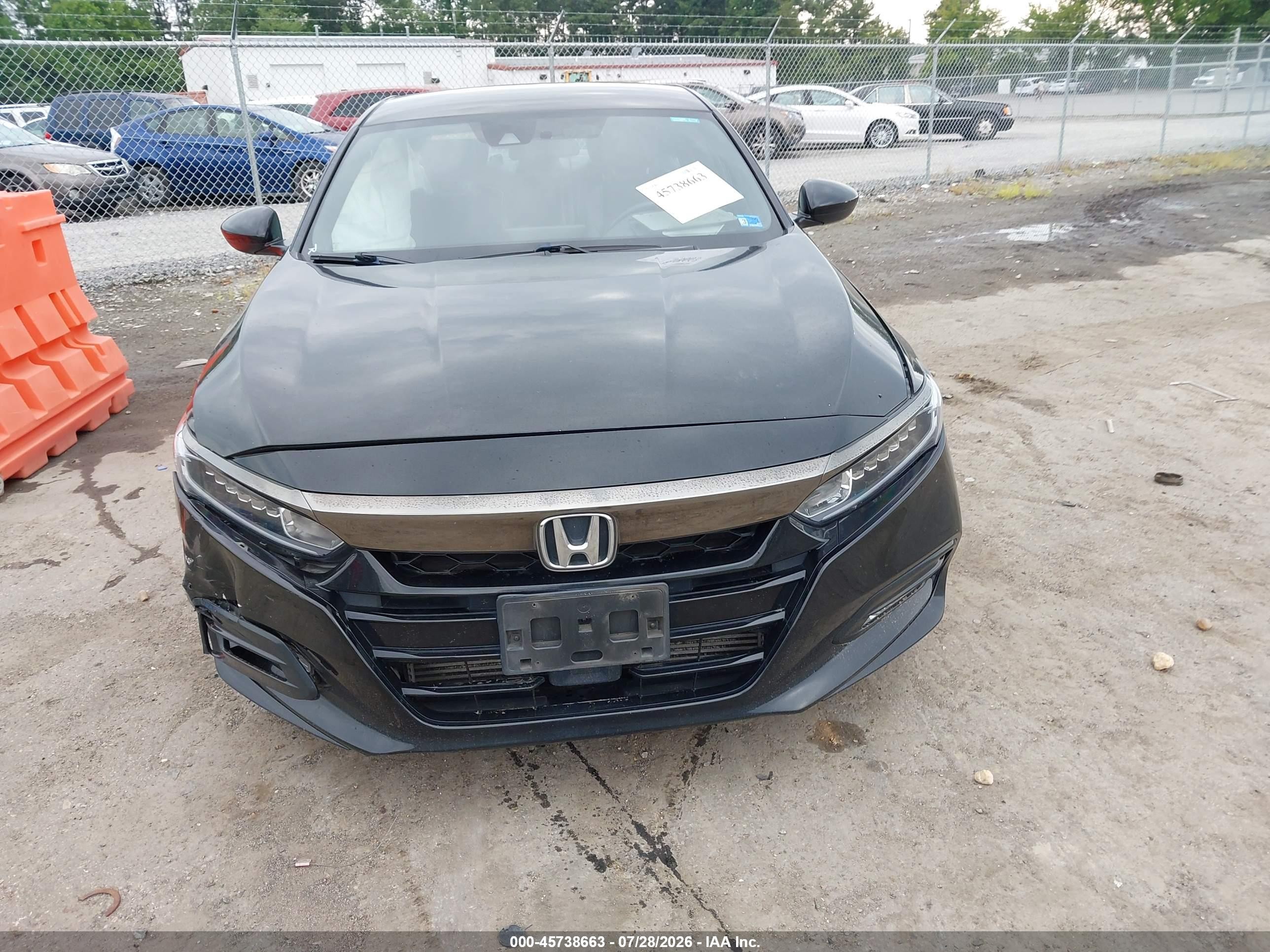 2018 Honda Accord Sport Black vin: 1HGCV1F35JA130410