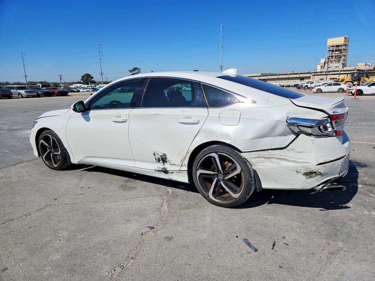 2018 Honda Accord Sport White vin: 1HGCV1F35JA262762