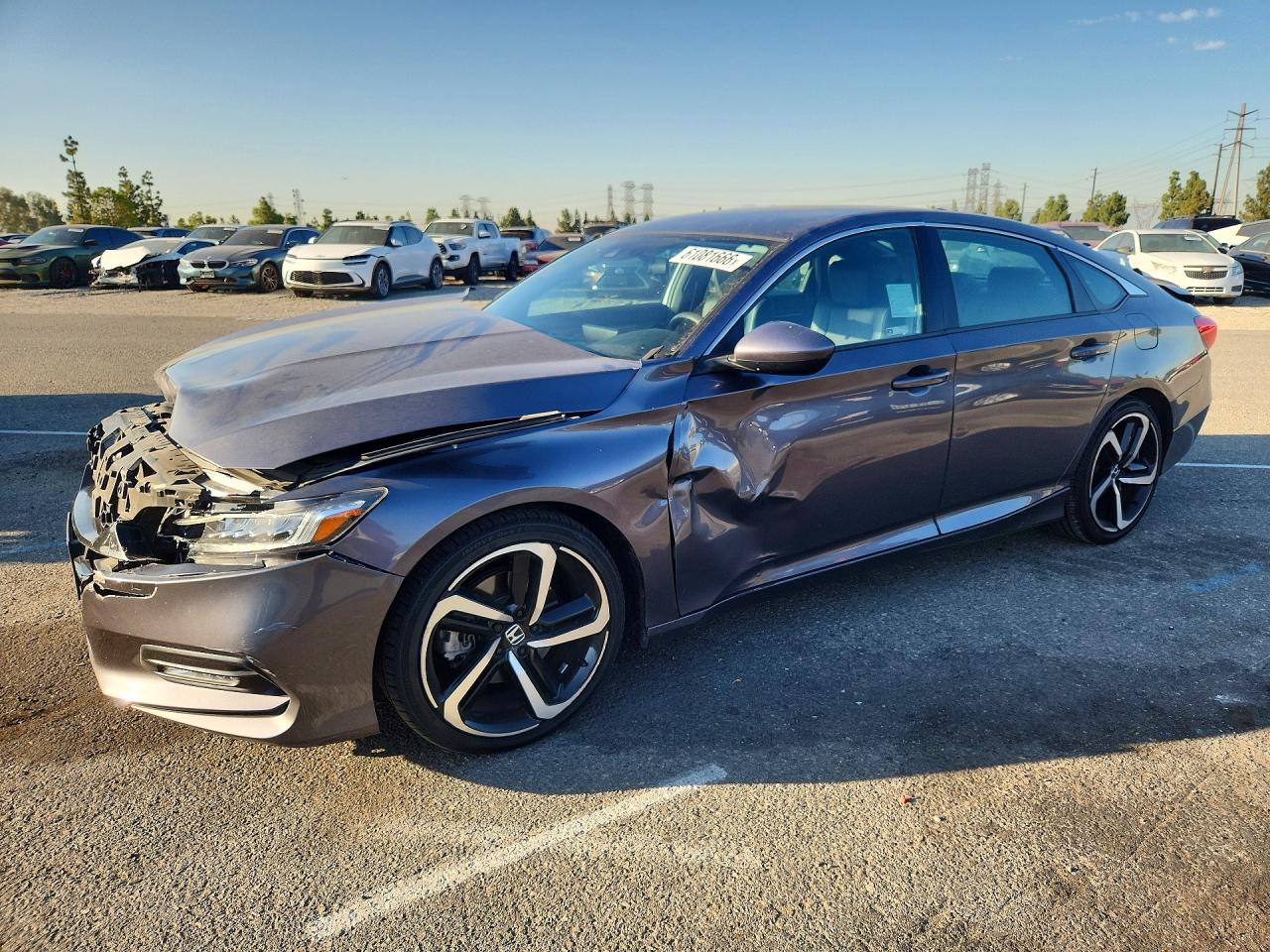 2019 Honda Accord Sport Gray vin: 1HGCV1F35KA012181