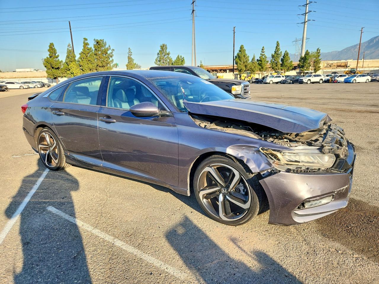 2019 Honda Accord Sport Gray vin: 1HGCV1F35KA012181