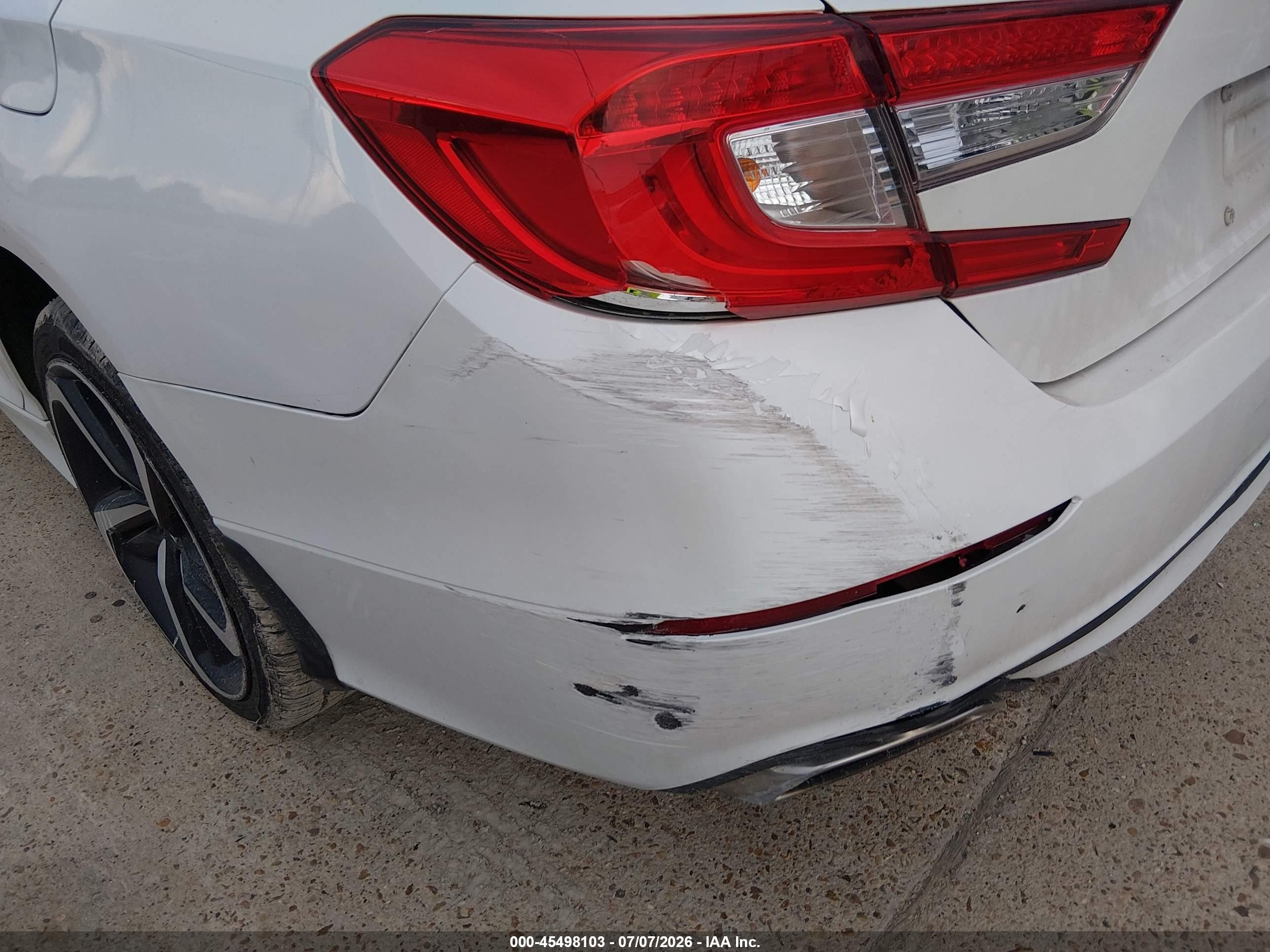 2019 Honda Accord Sport Белый vin: 1HGCV1F35KA046962
