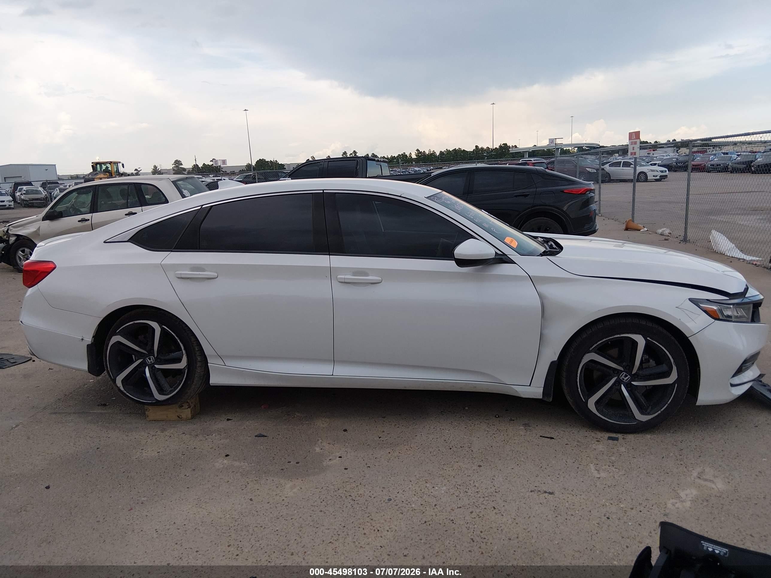 2019 Honda Accord Sport Белый vin: 1HGCV1F35KA046962
