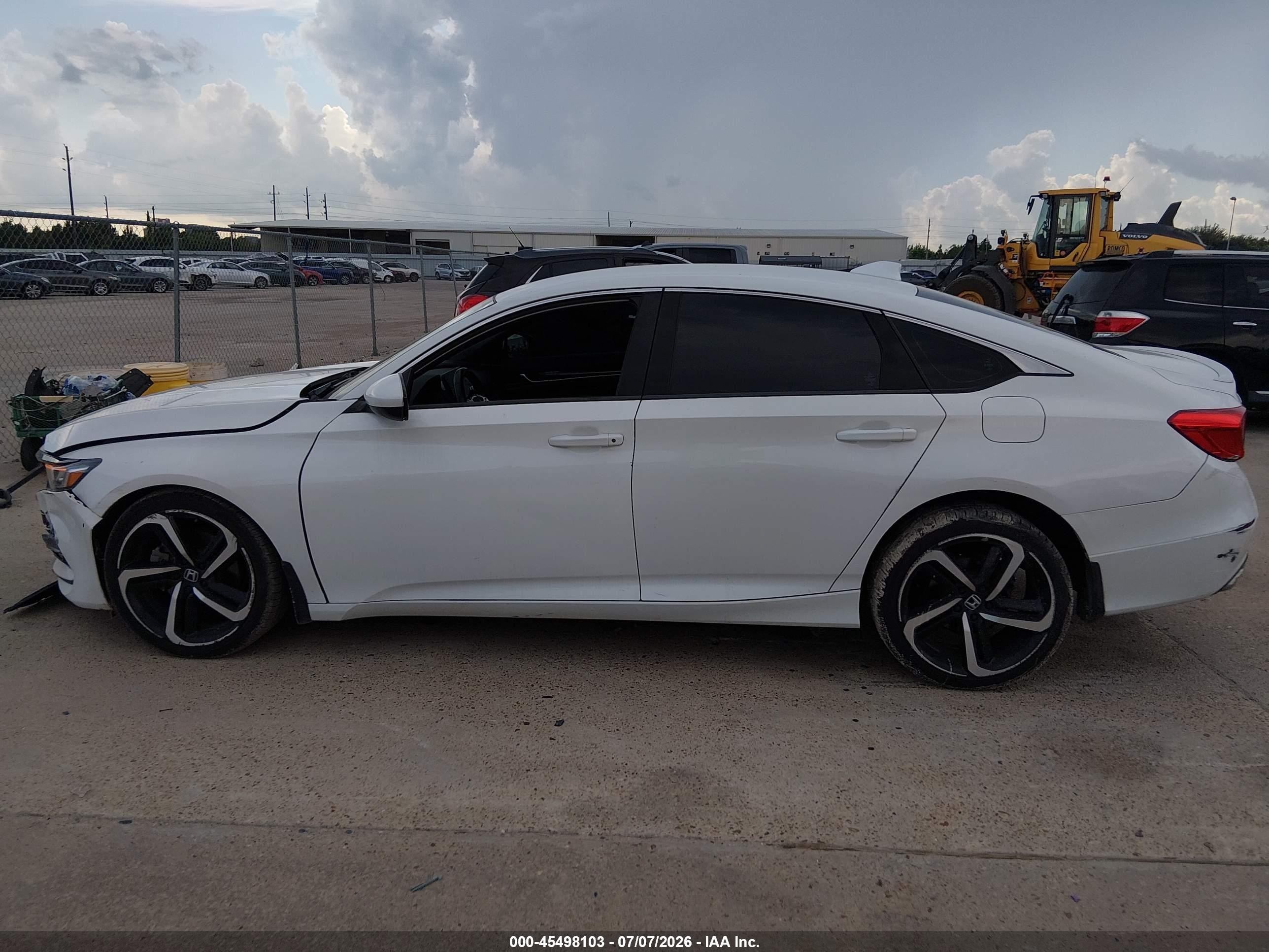 2019 Honda Accord Sport Белый vin: 1HGCV1F35KA046962