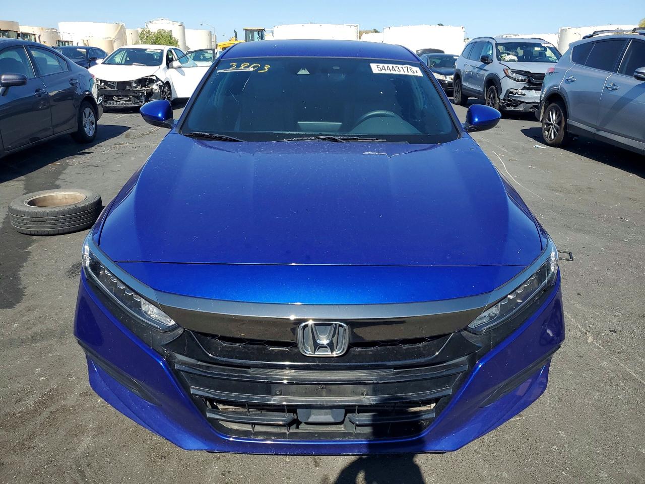 2019 Honda Accord Sport Blue vin: 1HGCV1F35KA153803