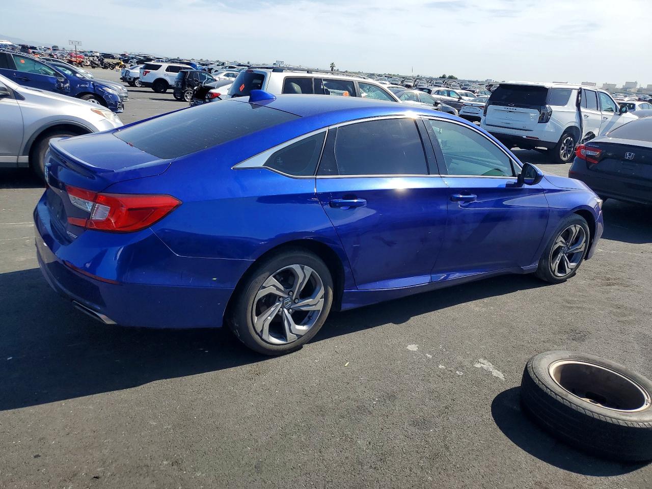 2019 Honda Accord Sport Blue vin: 1HGCV1F35KA153803