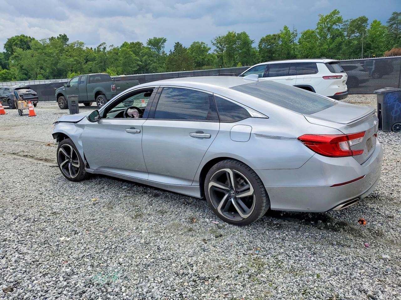 2019 Honda Accord Sport Silver vin: 1HGCV1F35KA154823