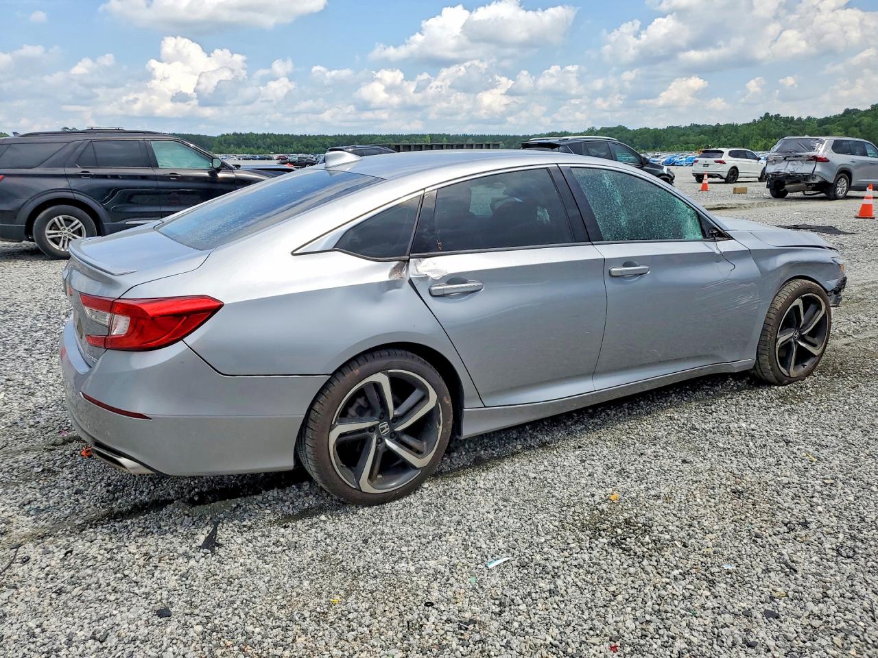 2019 Honda Accord Sport Silver vin: 1HGCV1F35KA154823